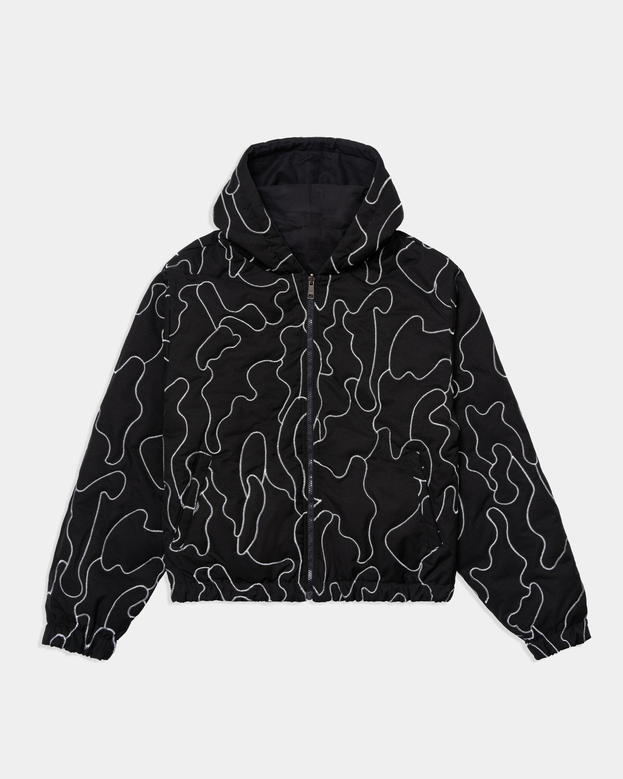 STORM REVERSIBLE STUDDED JACKET - BLACK CAMO