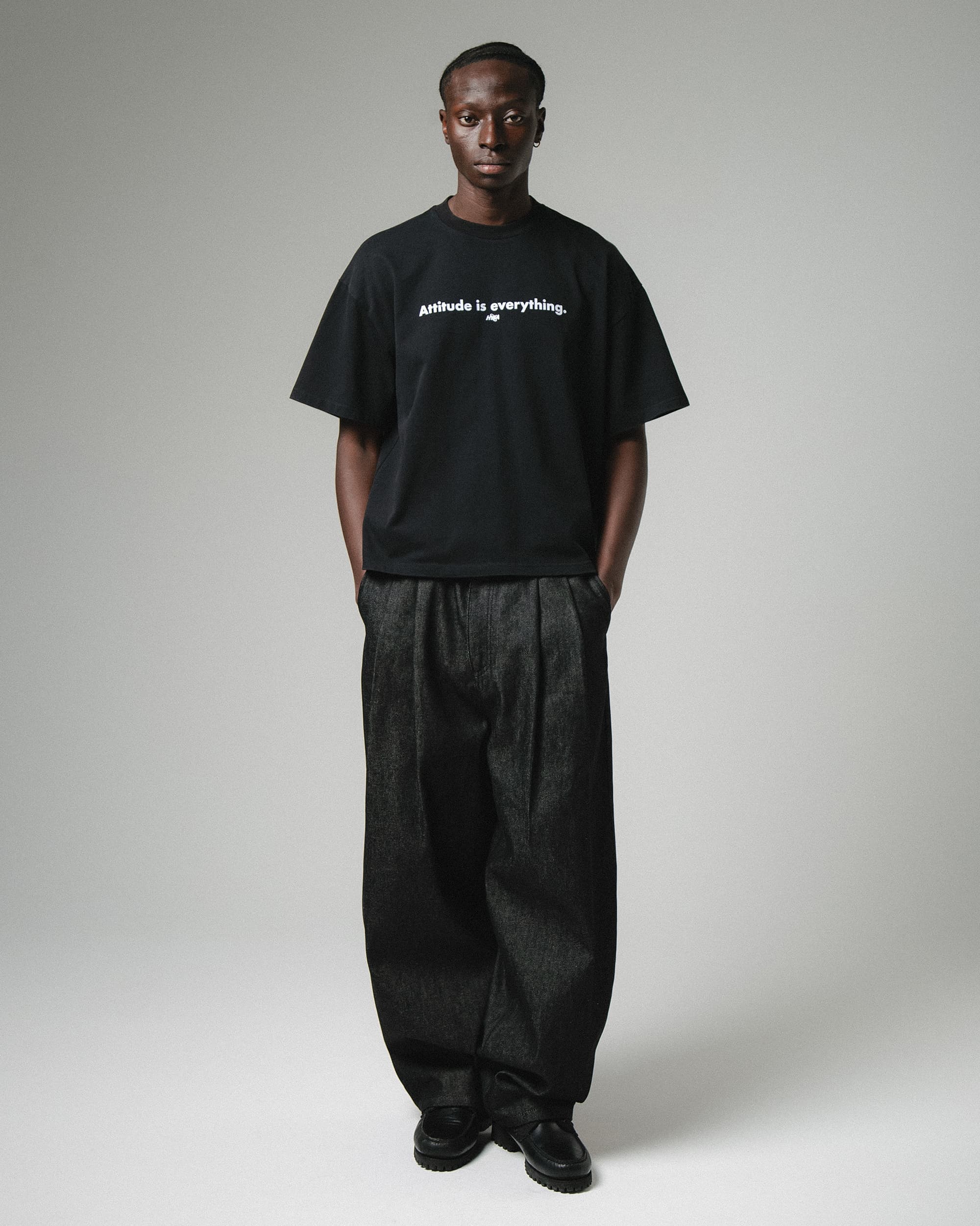 JEAN PLEATED ONIGIRI - BRUT NOIR