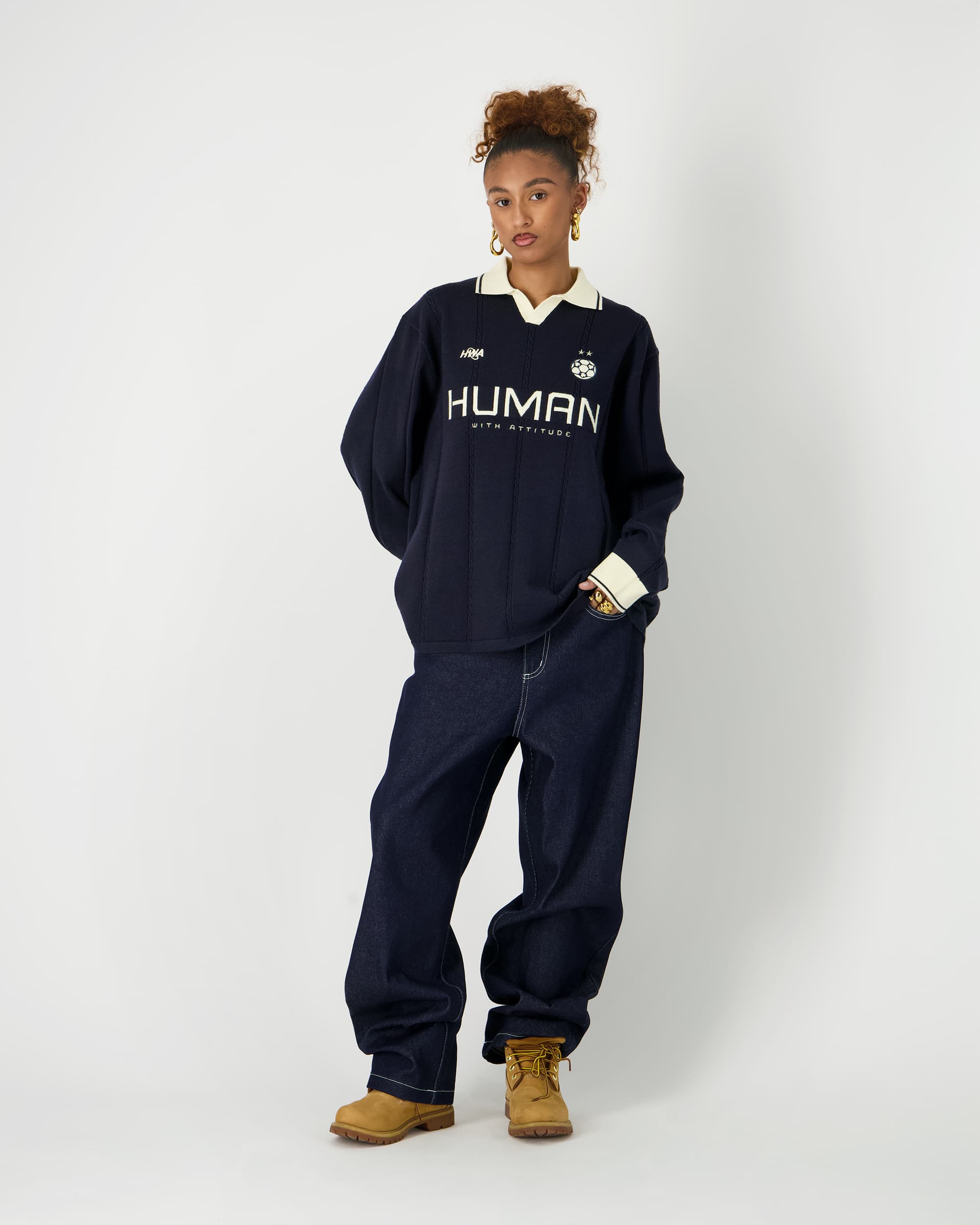 Football Knit - Navy Blue