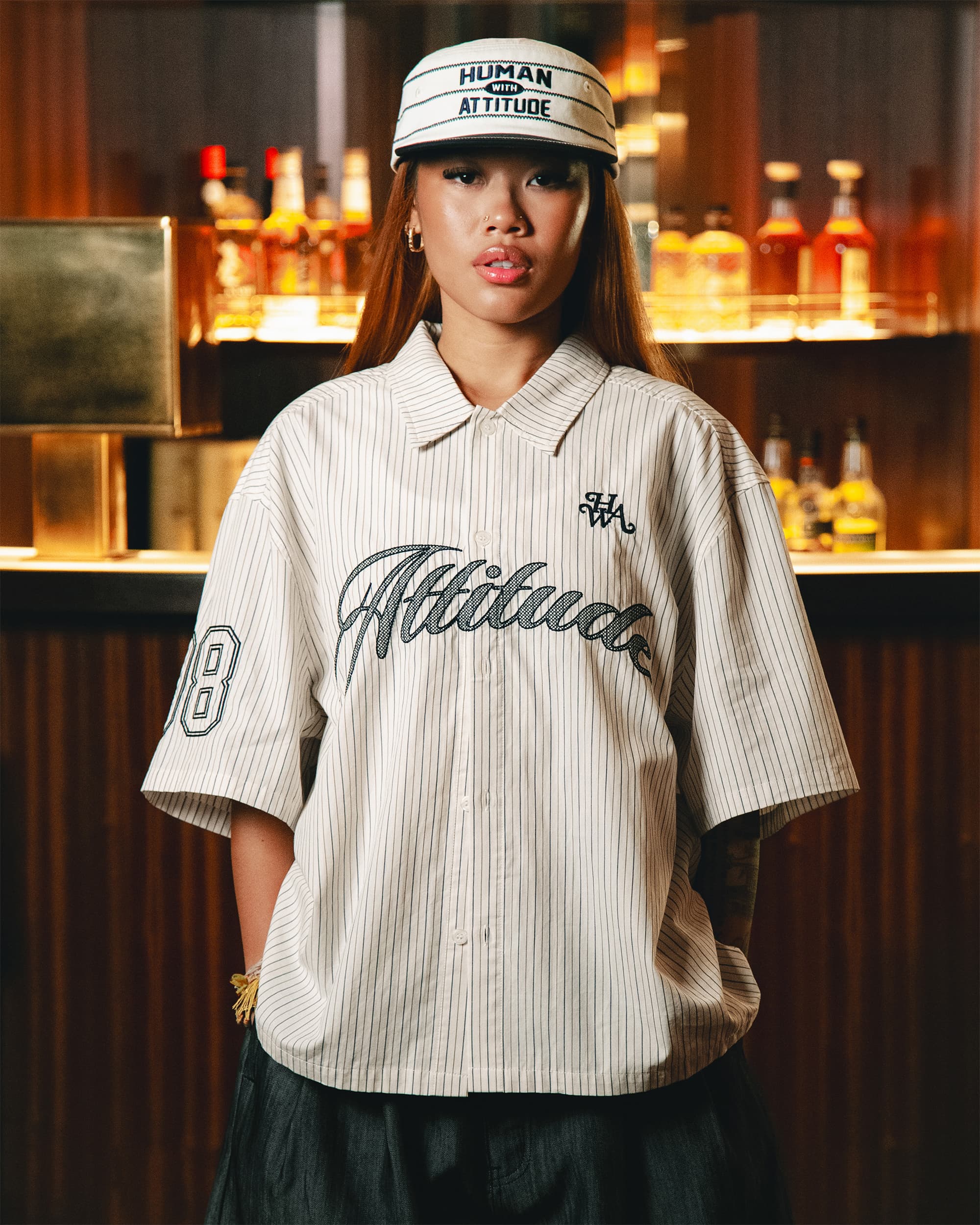 Chemise manches courtes Baseball