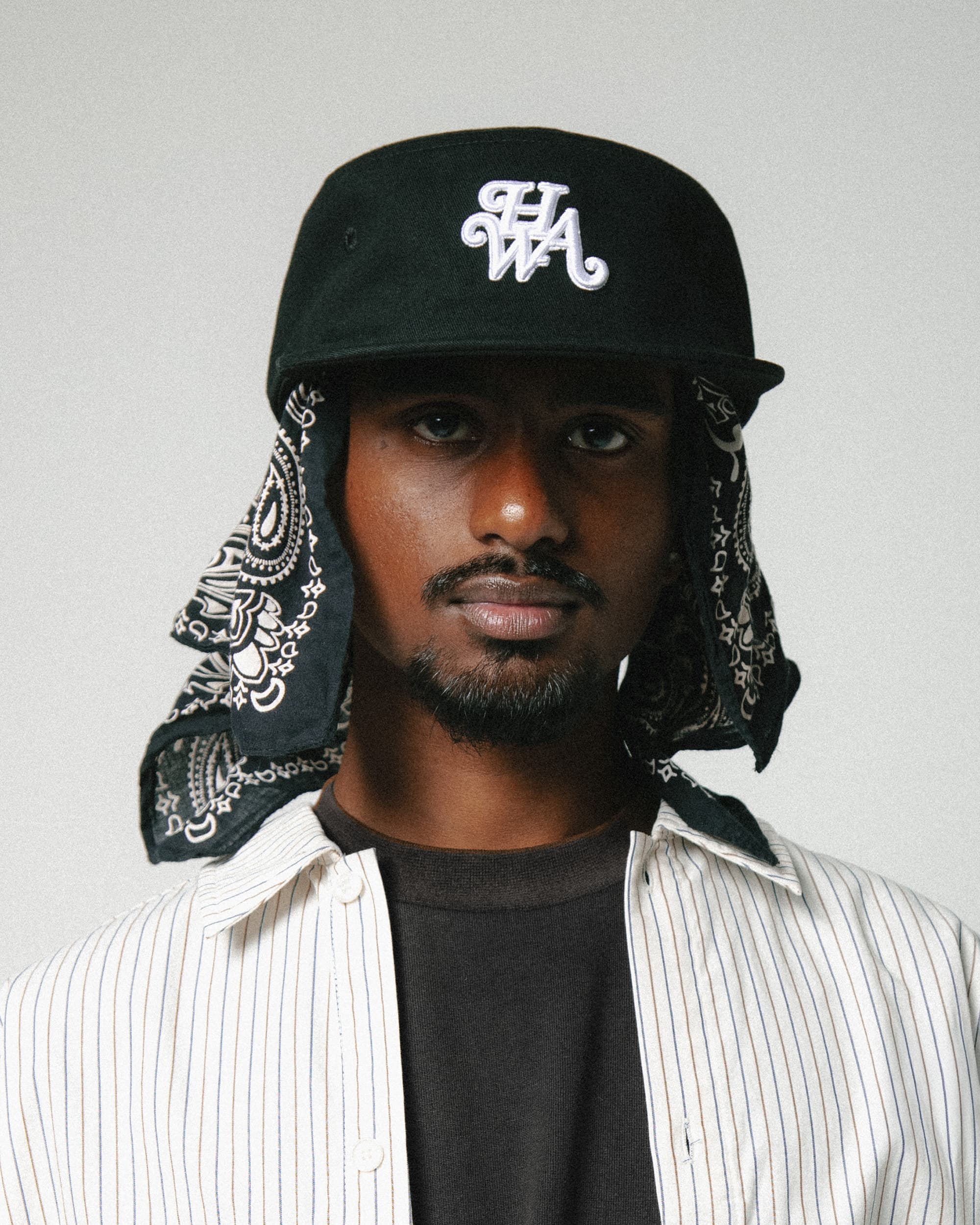 Pillbox Monogram Cap - Black