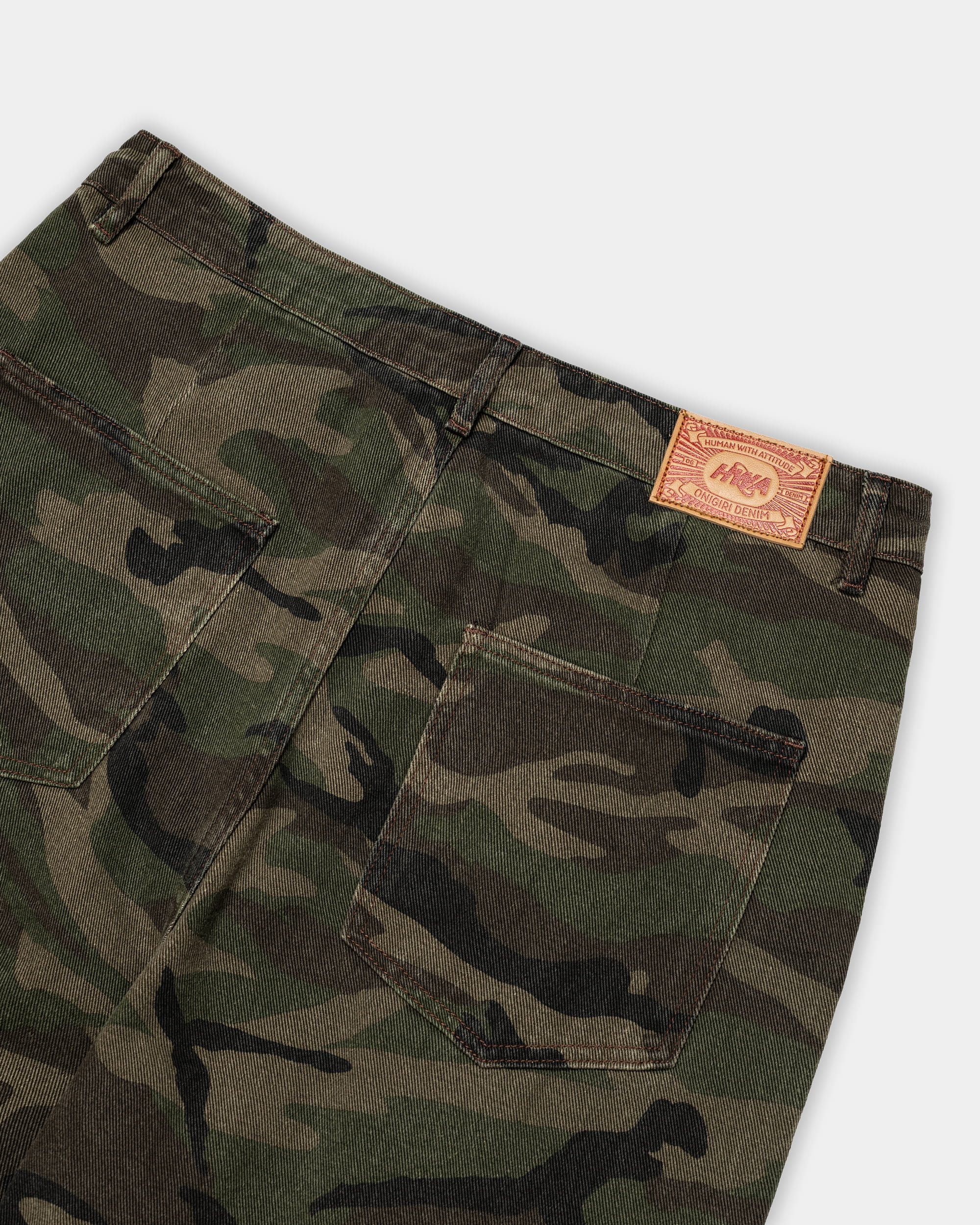 Jean PLEATED ONIGIRI - Camo