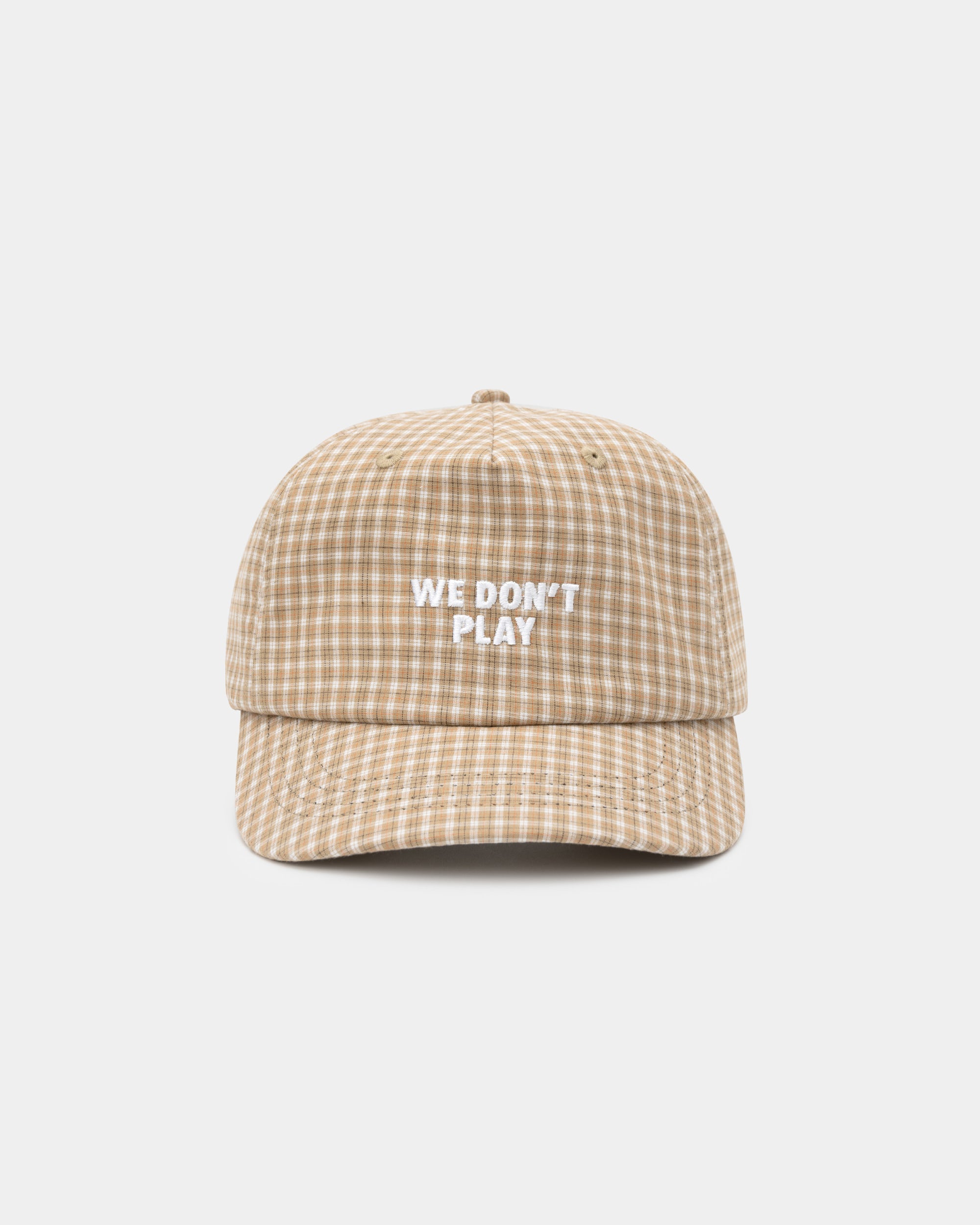 Casquette à carreaux WDP - Beige