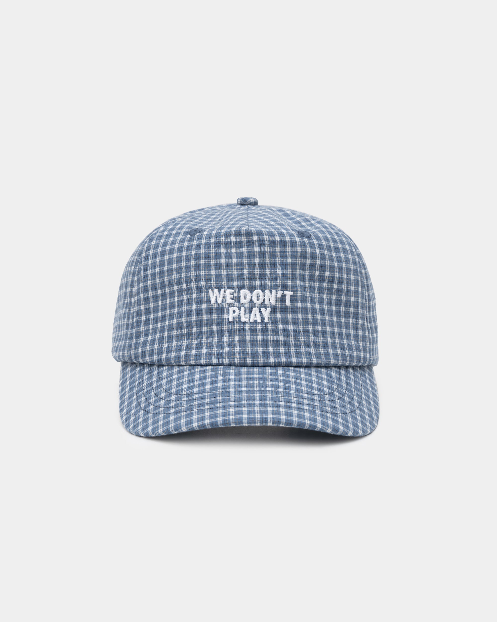 Casquette à carreaux WDP - Bleu
