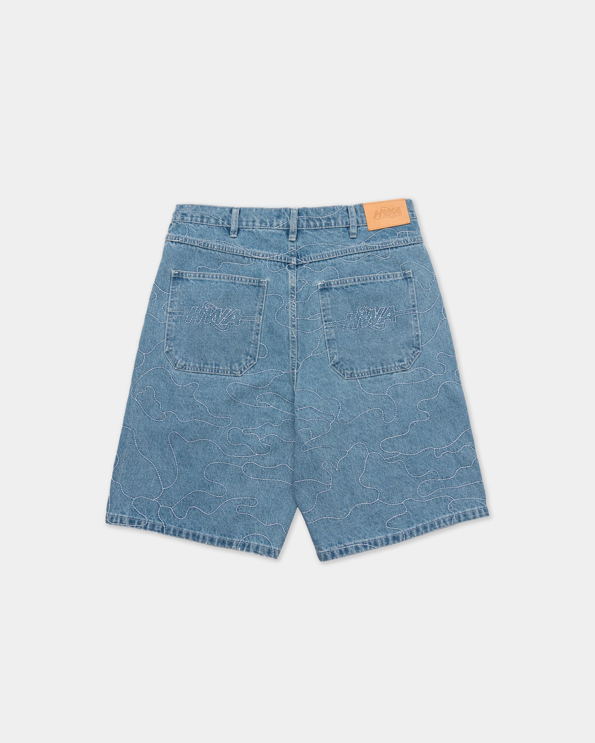 JORTS CAMO - Washed Indigo