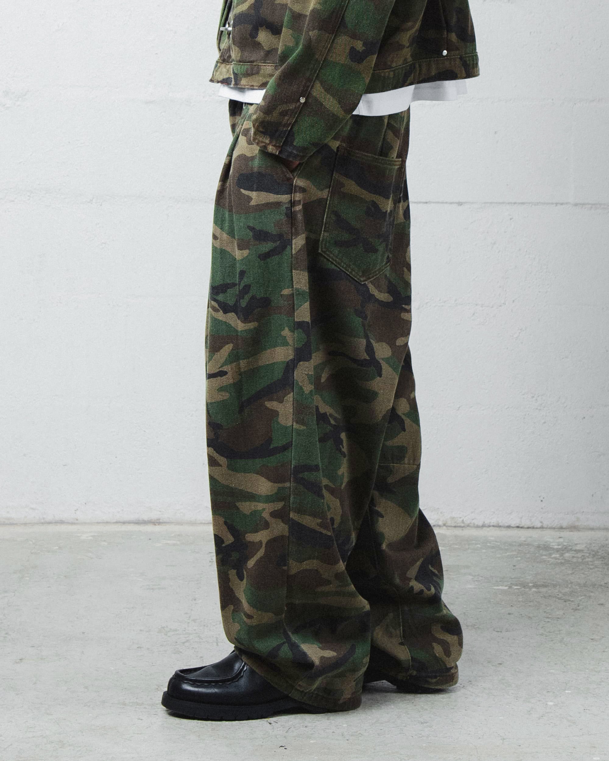 Jean PLEATED ONIGIRI - Camo