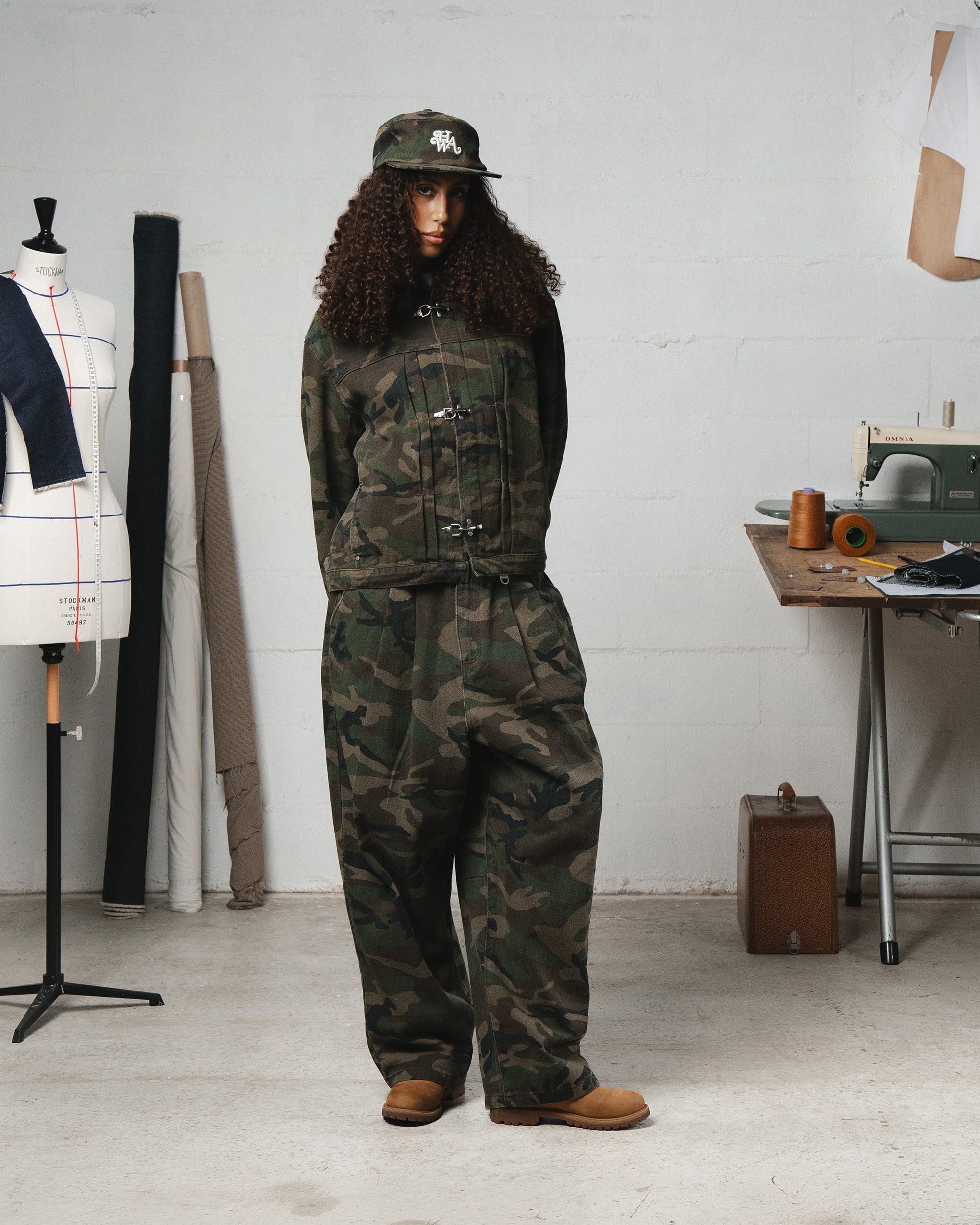 Jean PLEATED ONIGIRI - Camo
