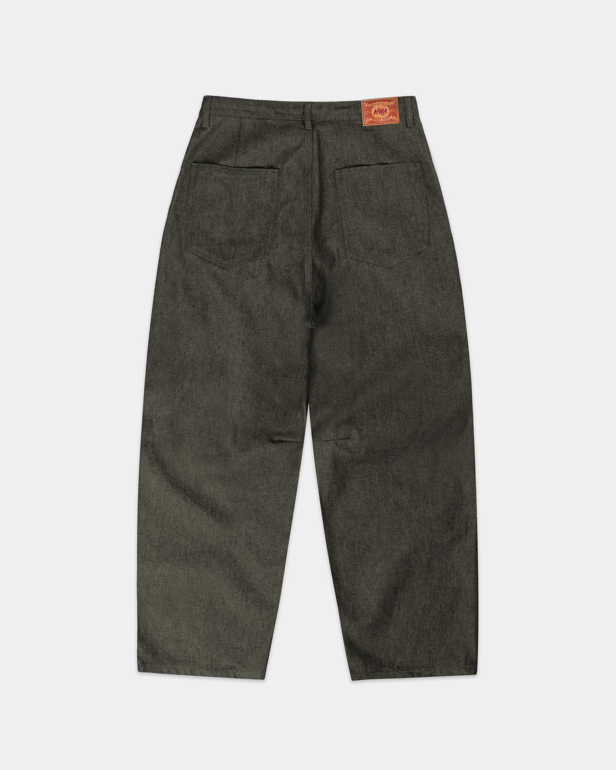 Jean PLEATED ONIGIRI - BRUT VERT