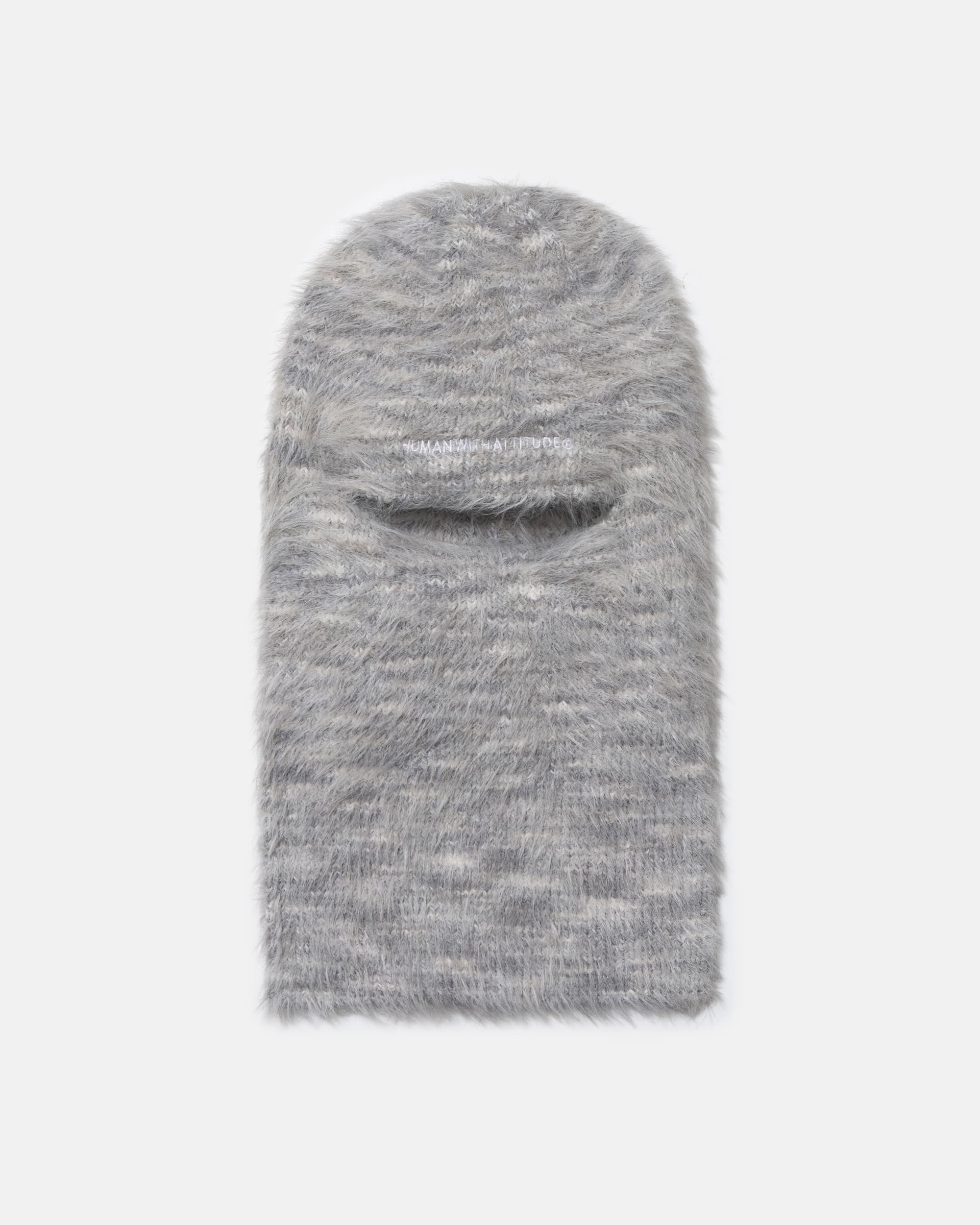  Fuzzy Balaclava Grey Front