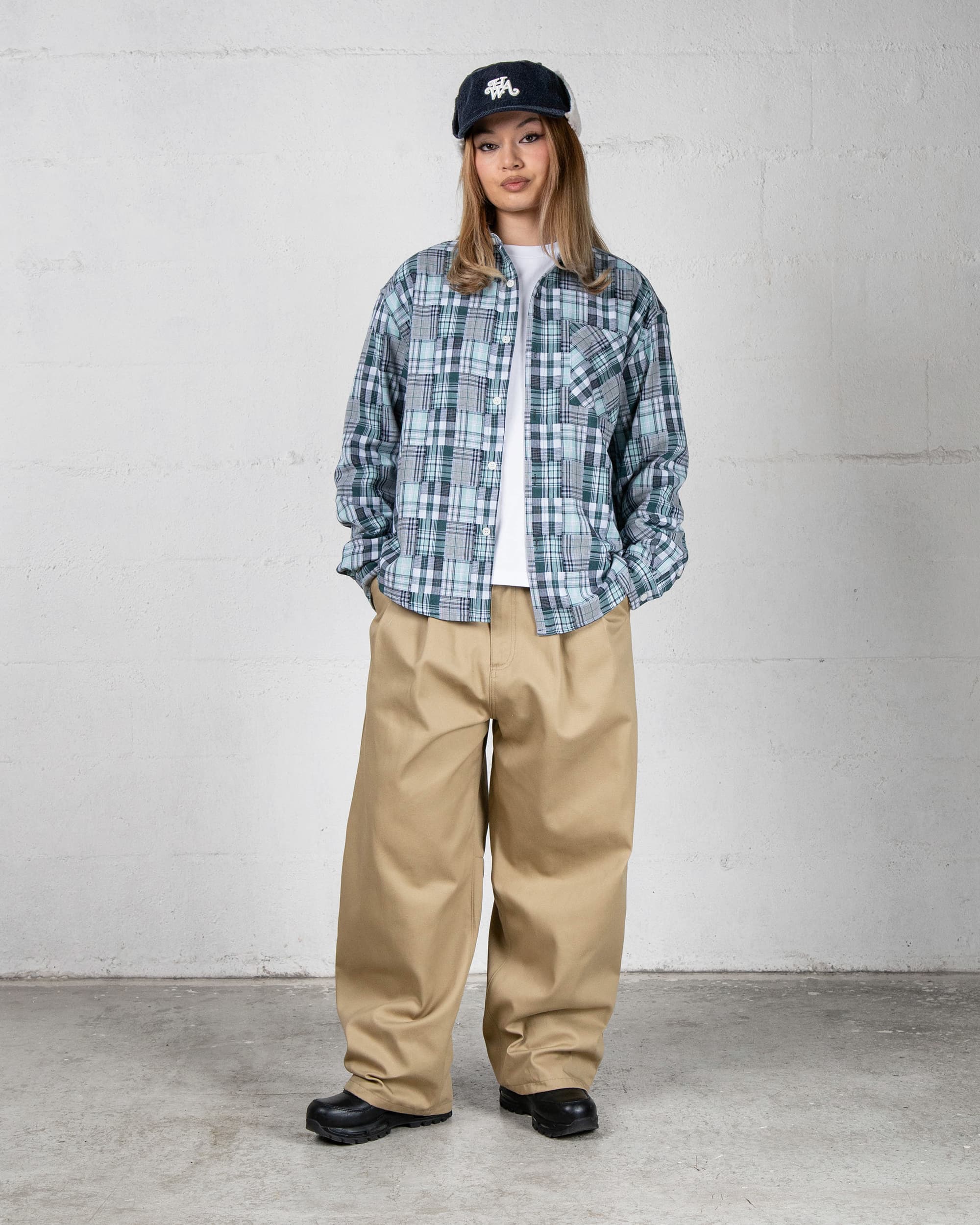 Chemise manches longues Patchwork