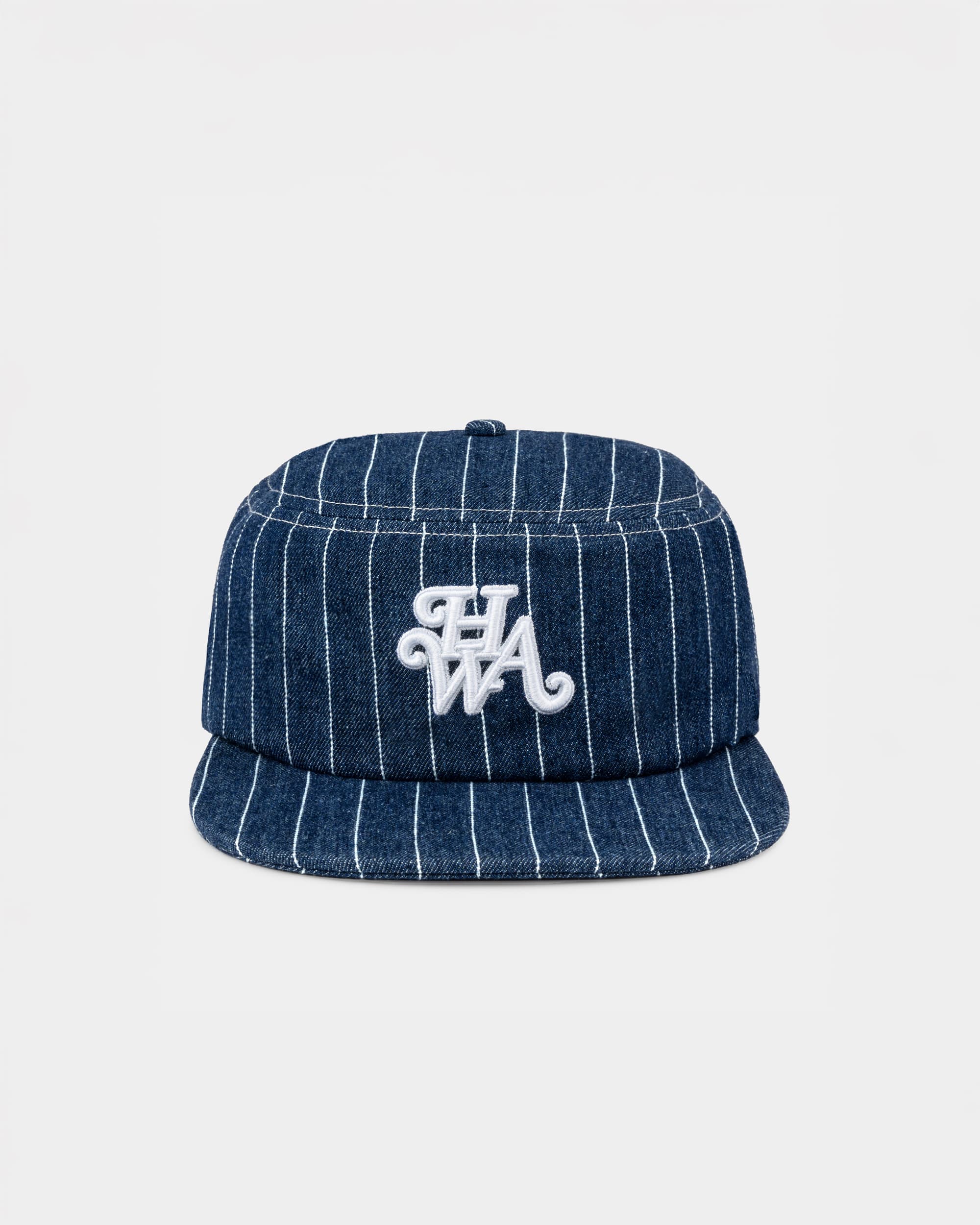 Casquette Pillbox Monogram à Rayures - Bleu