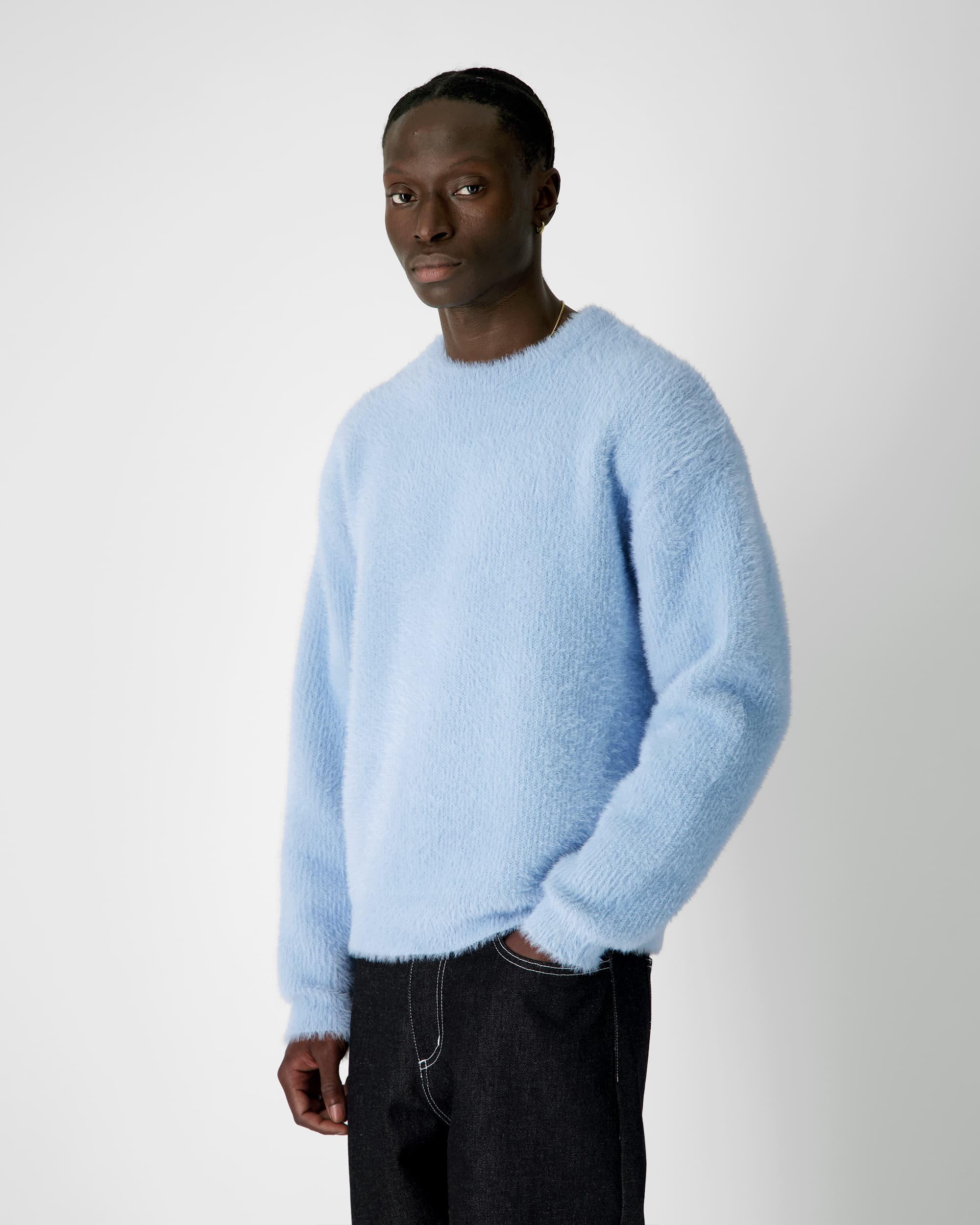 WDP Fuzzy-Pullover – Blau