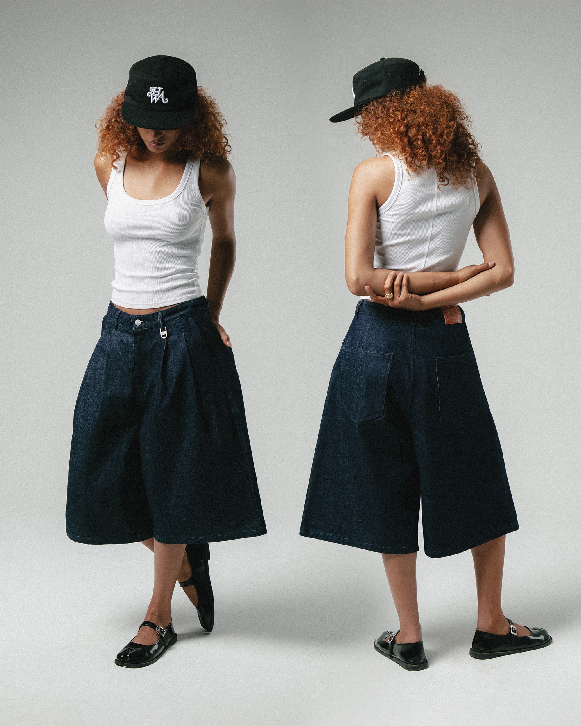 Jorts Pleated Onigiri - Raw Indigo