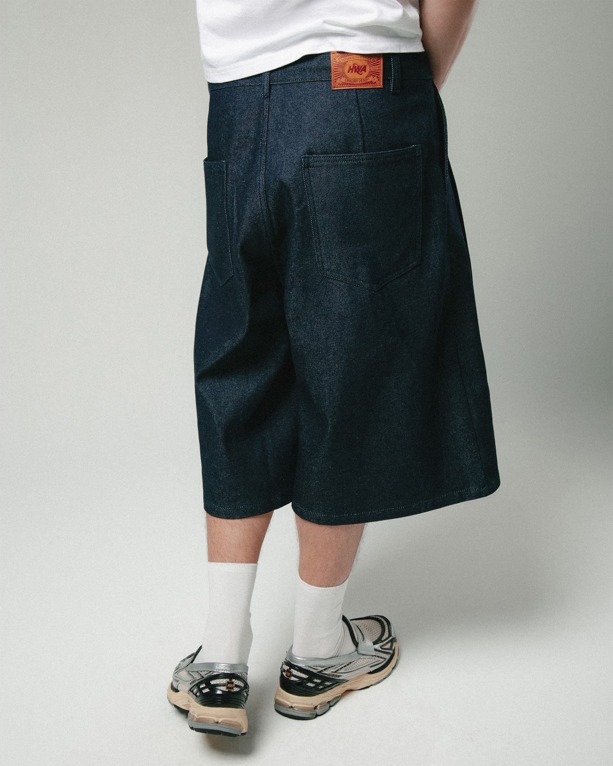 Jorts Pleated Onigiri - Raw Indigo