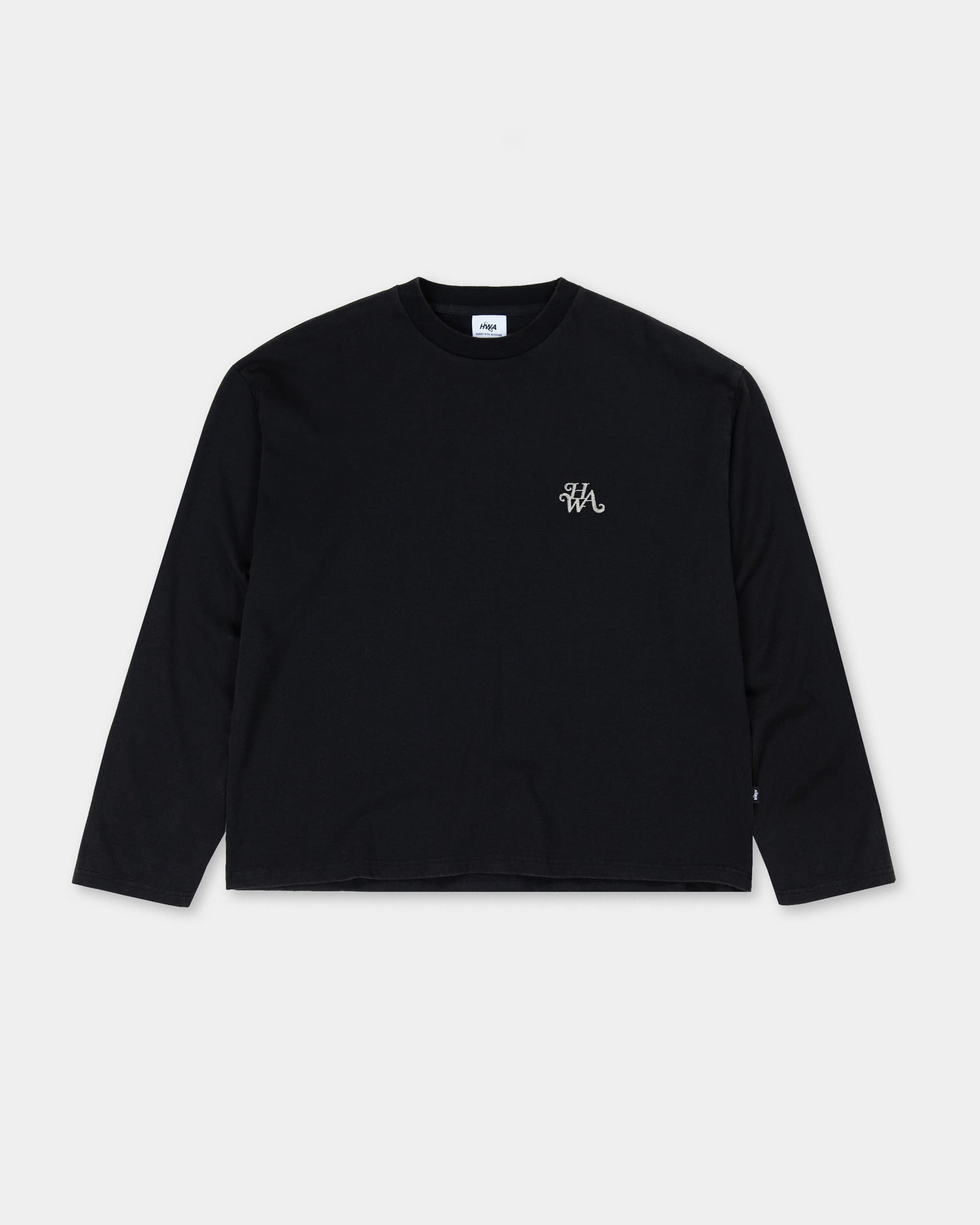 T-shirt manches longues Monogram - Noir