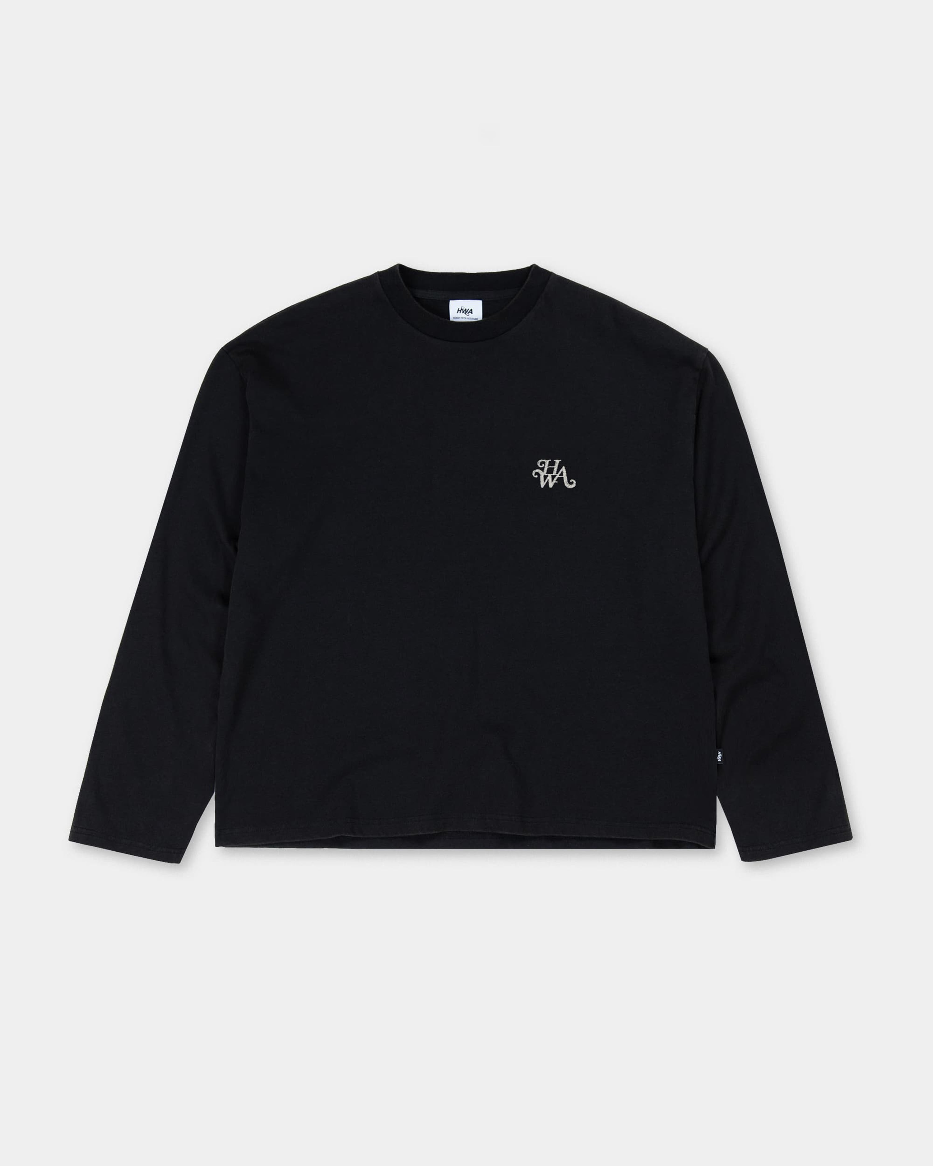 T-shirt manches longues Monogram - Noir