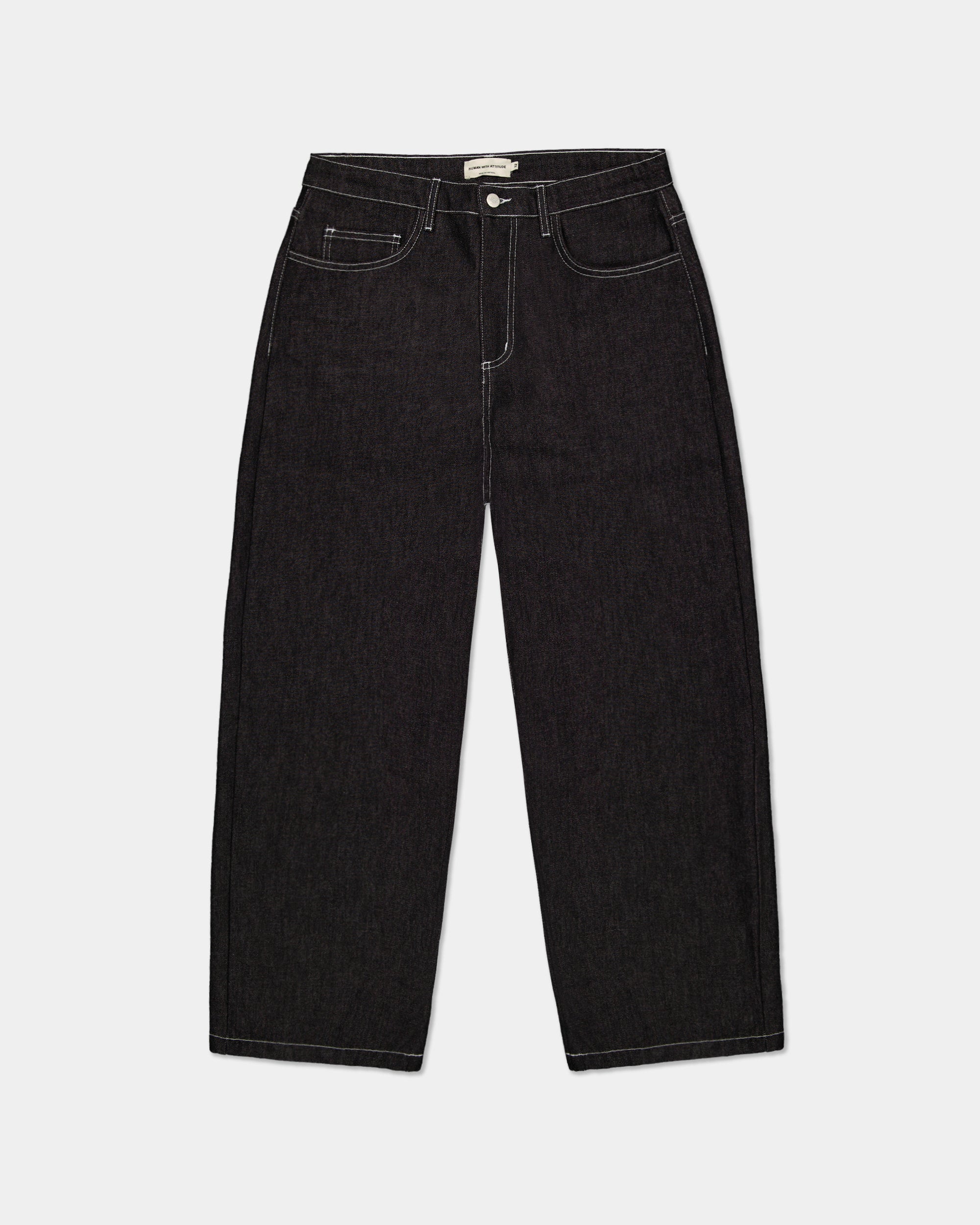 CARTER BAGGY RAW DENIM - BLACK