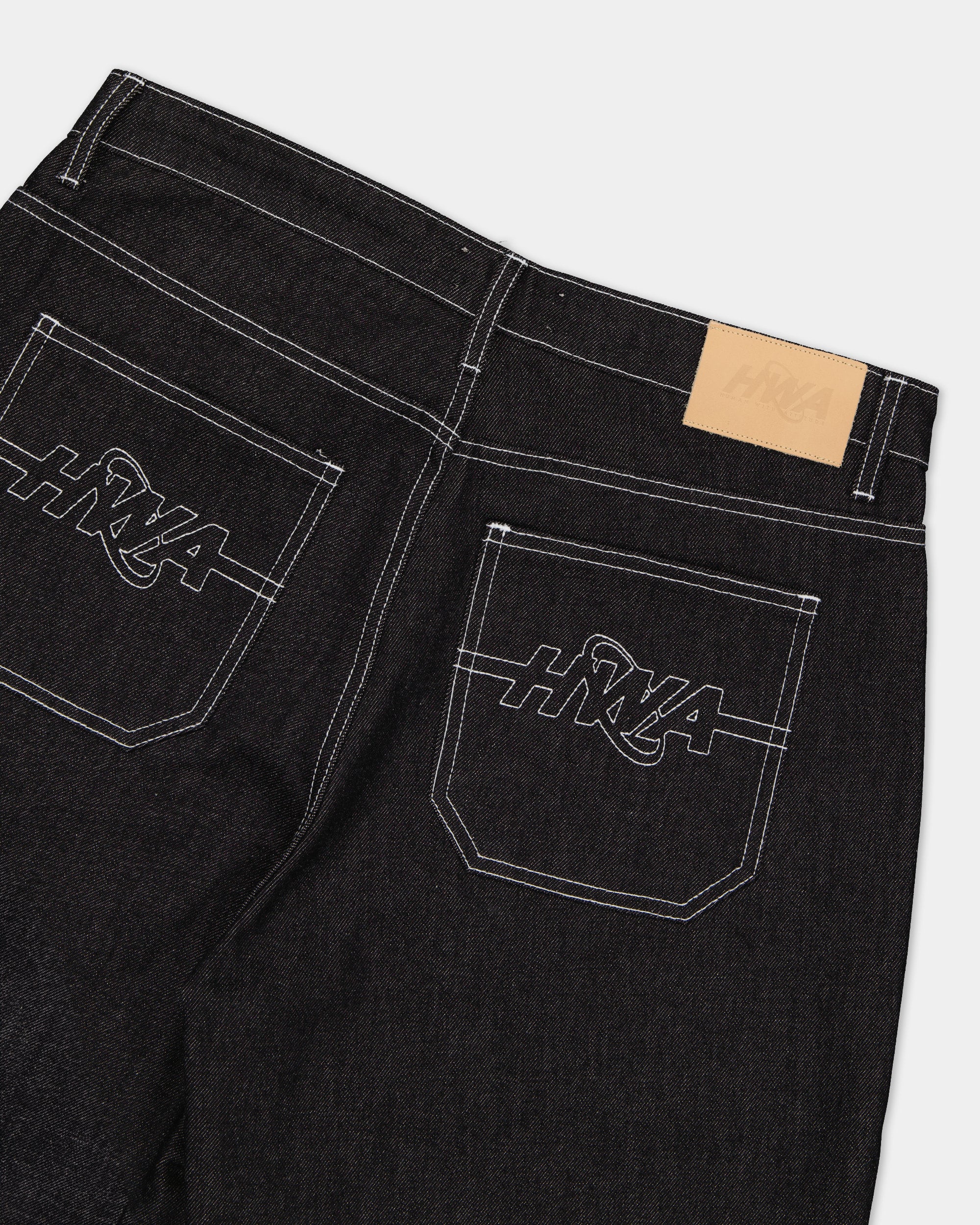 CARTER BAGGY DENIM BRUT - NOIR