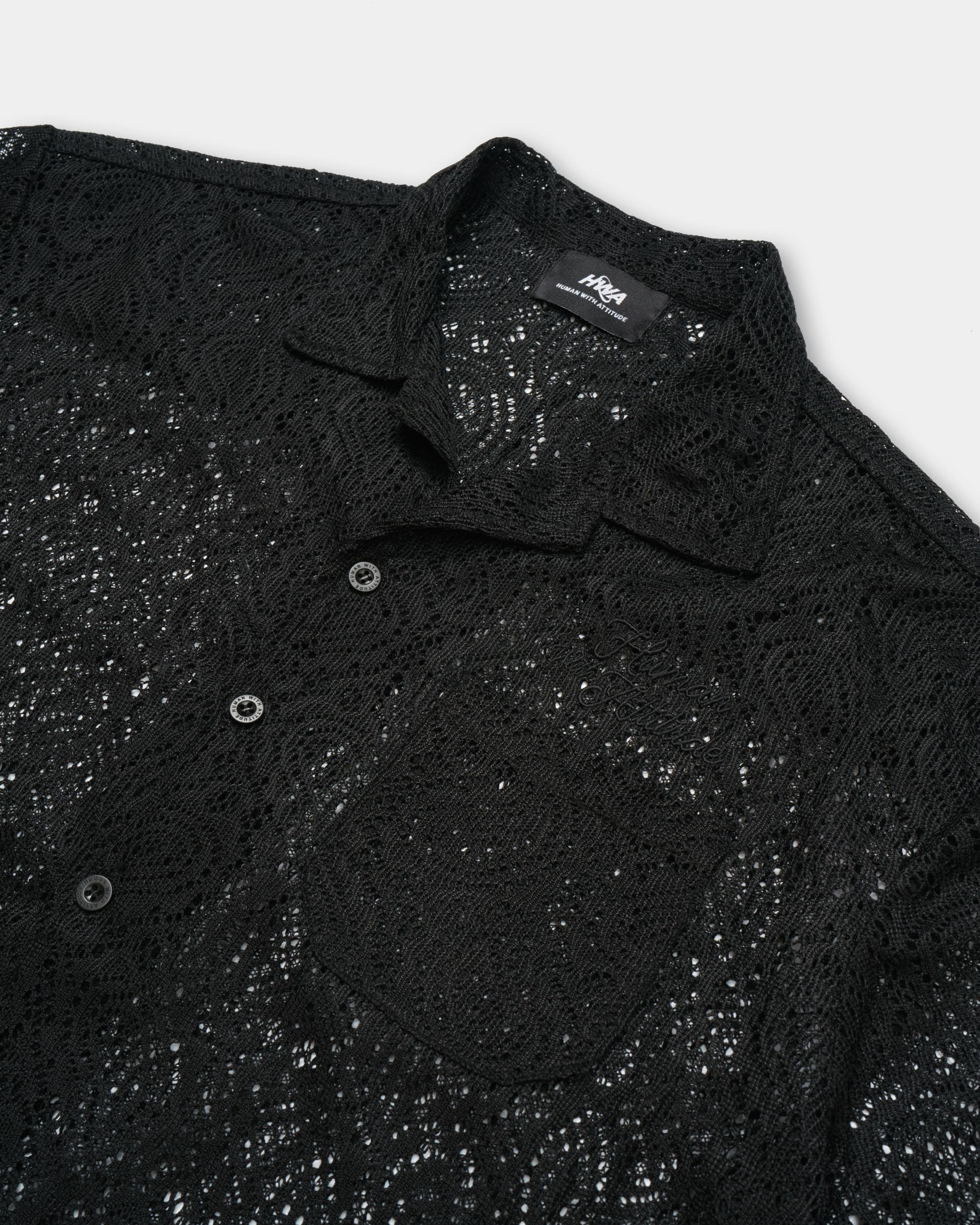 Cuban Lace Shirt - Black