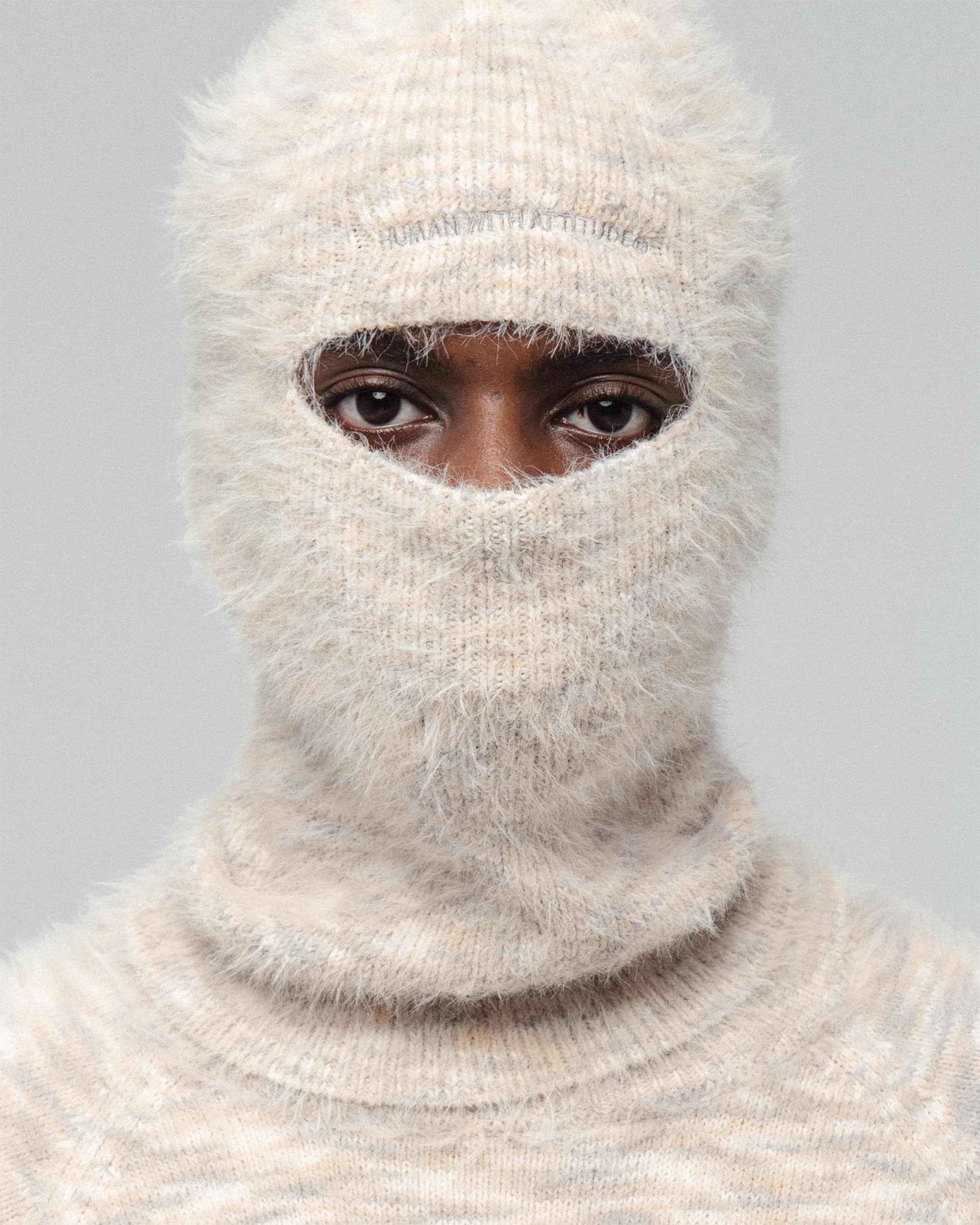 Digital fuzzy balaclava - Pearl