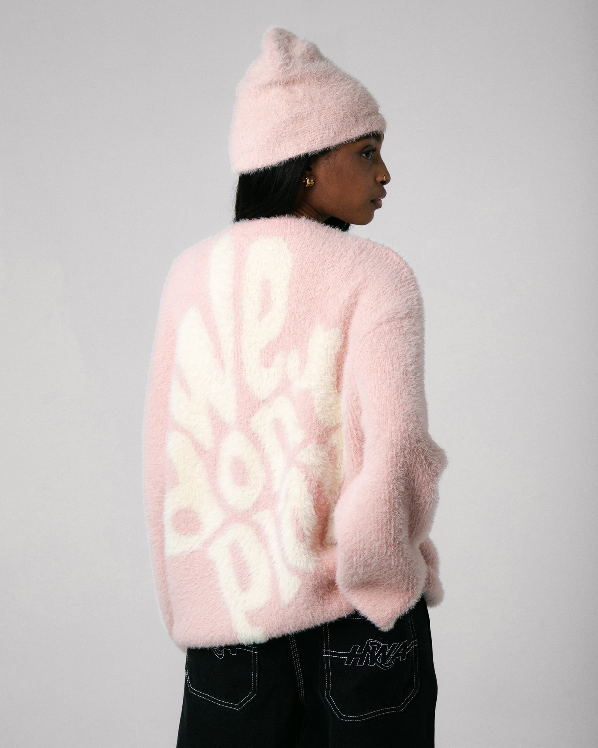 WDP Fuzzy Sweater - Rose