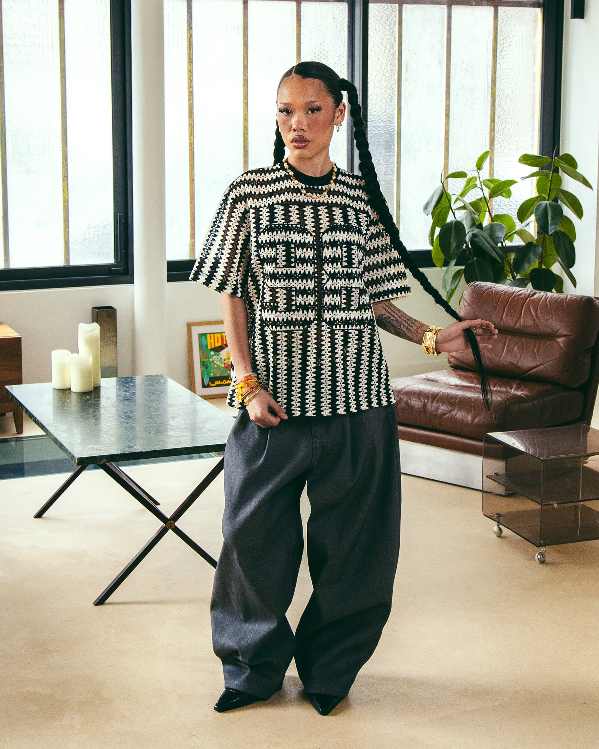 KINGSTON KNITTED JERSEY - Striped
