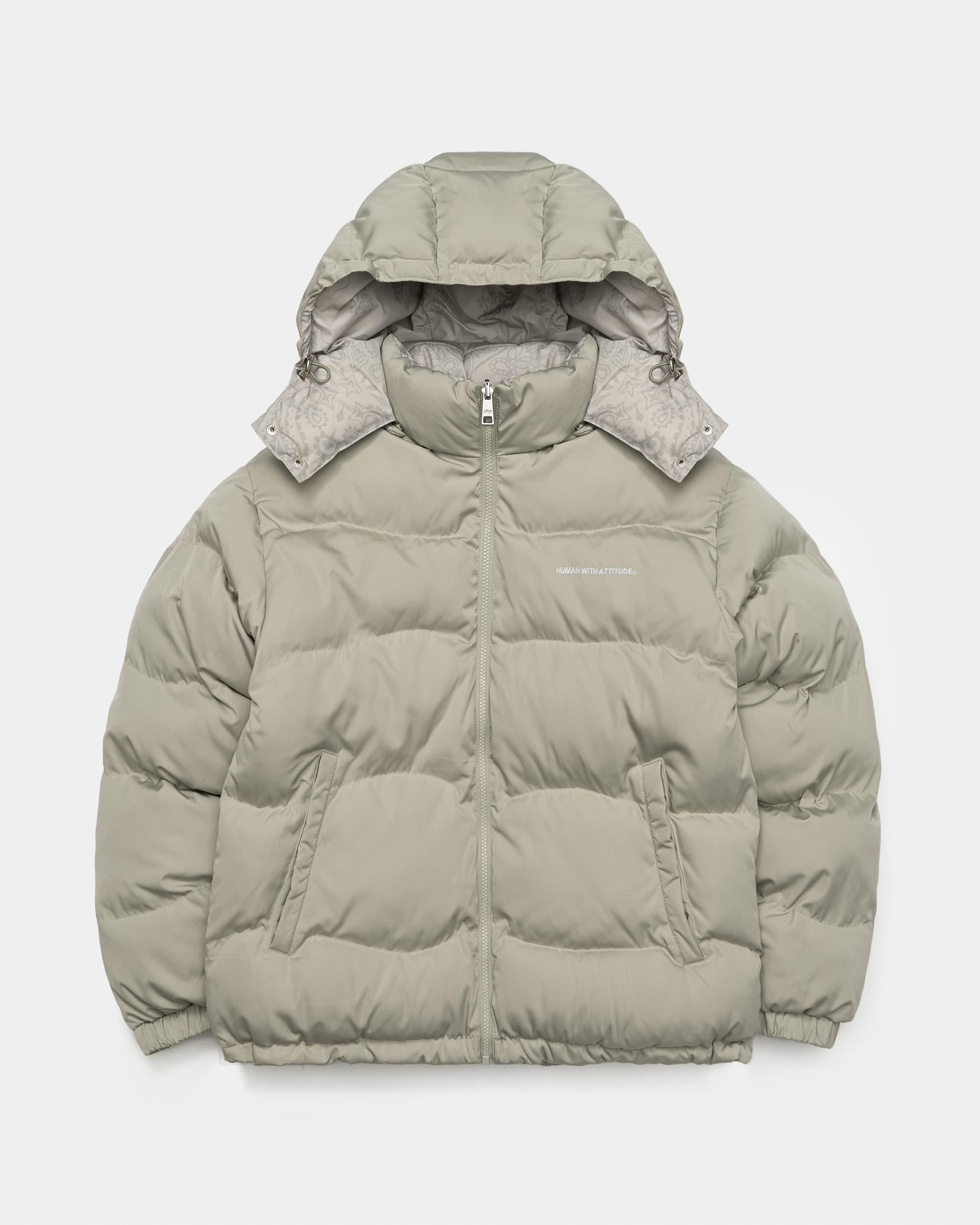 Wave Reversible Down Jacket - Greige