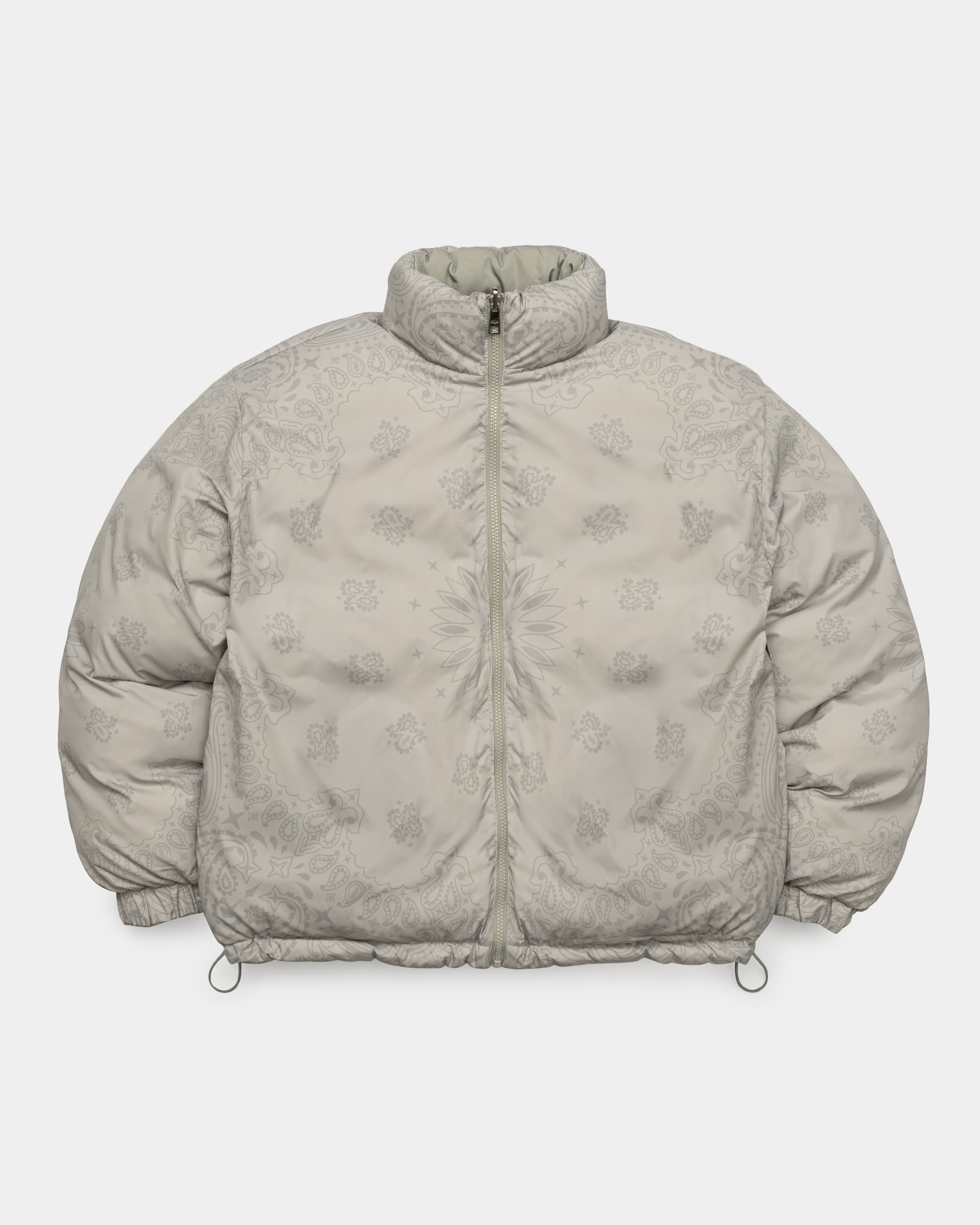 Wave Reversible Down Jacket - Greige