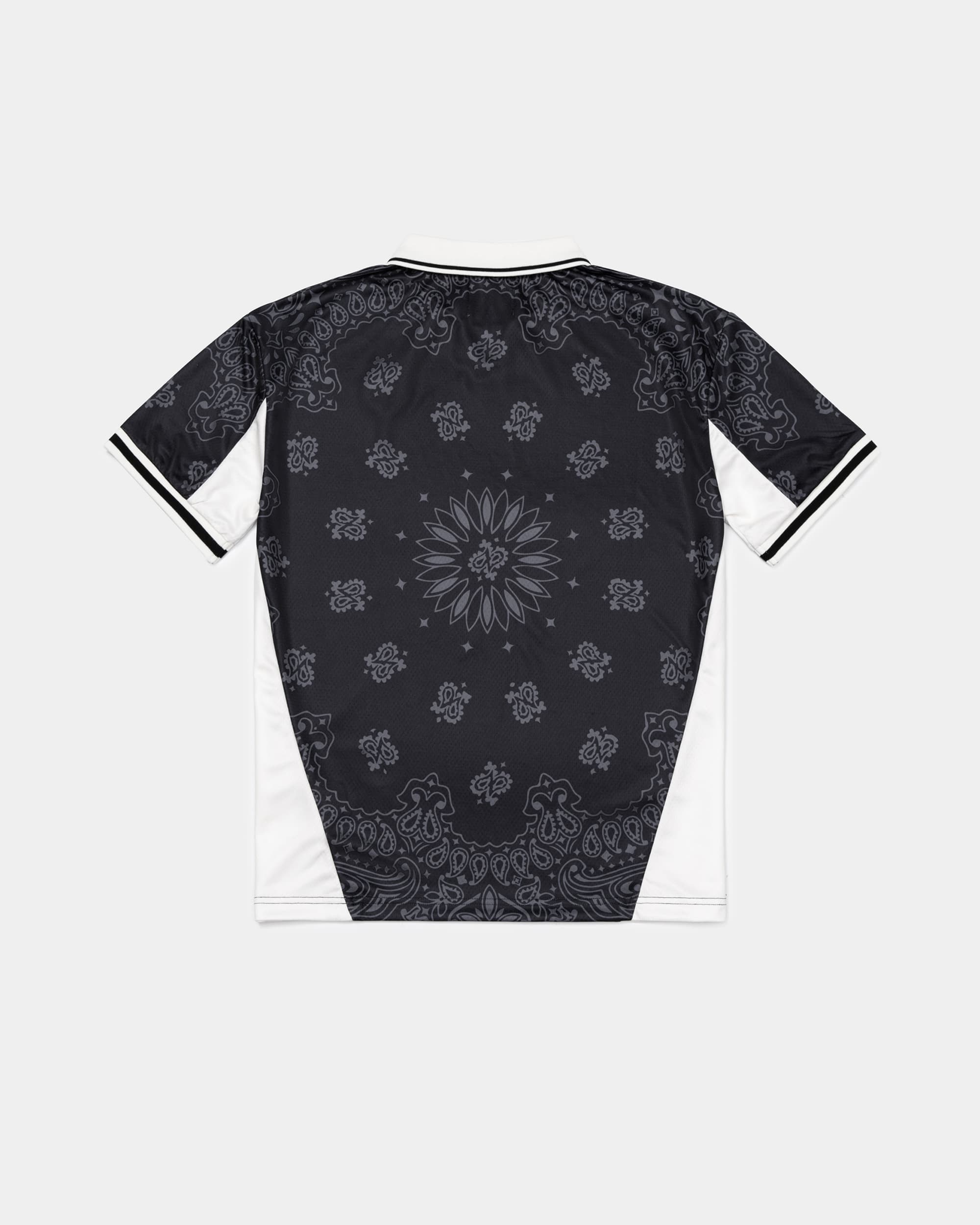 Paisley Football Tee - Black