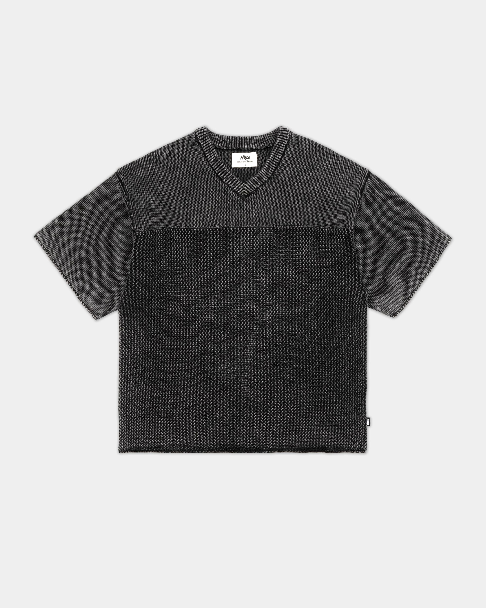 Washed Jersey Sweater - Black