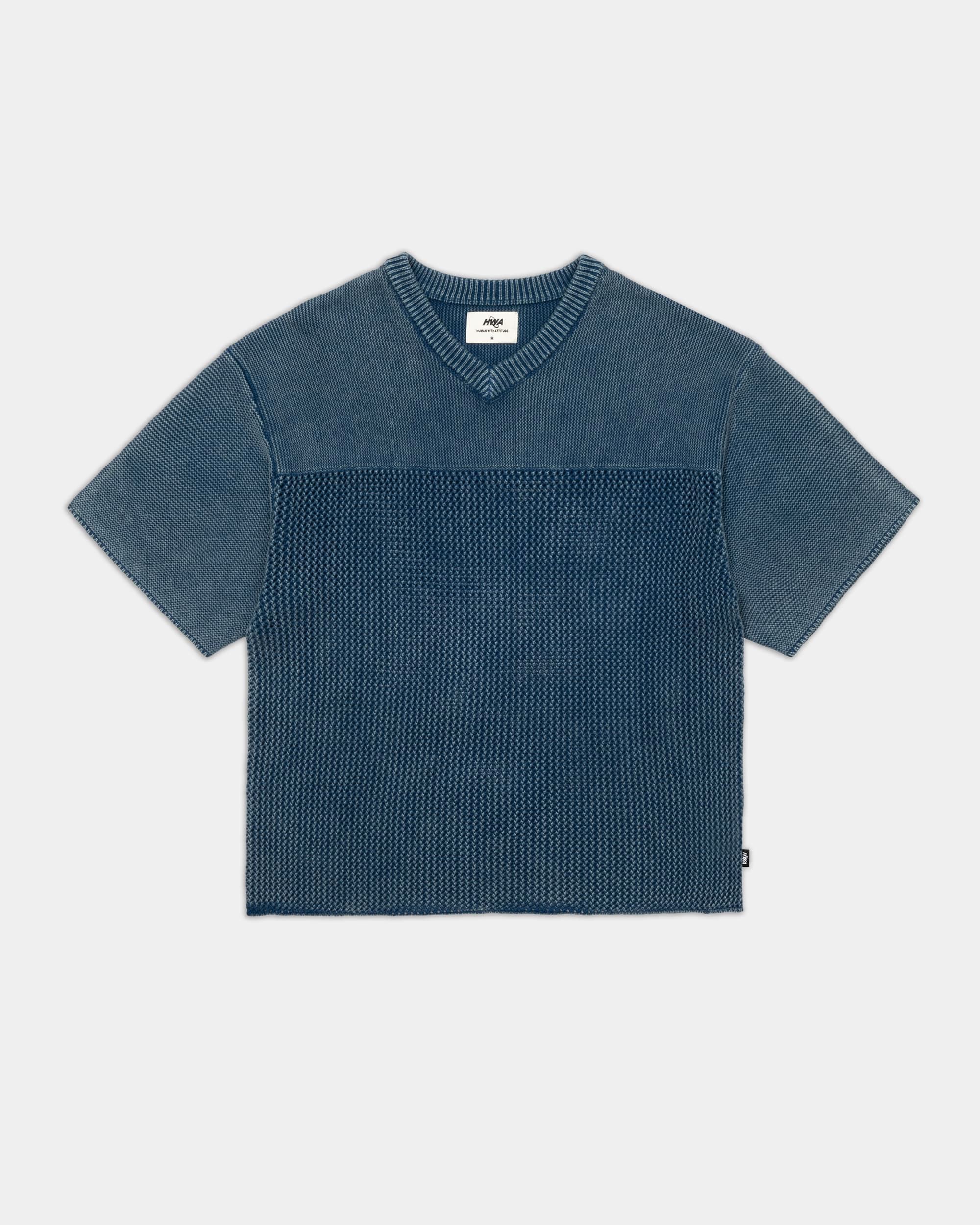 Washed Jersey Sweater - Bleu