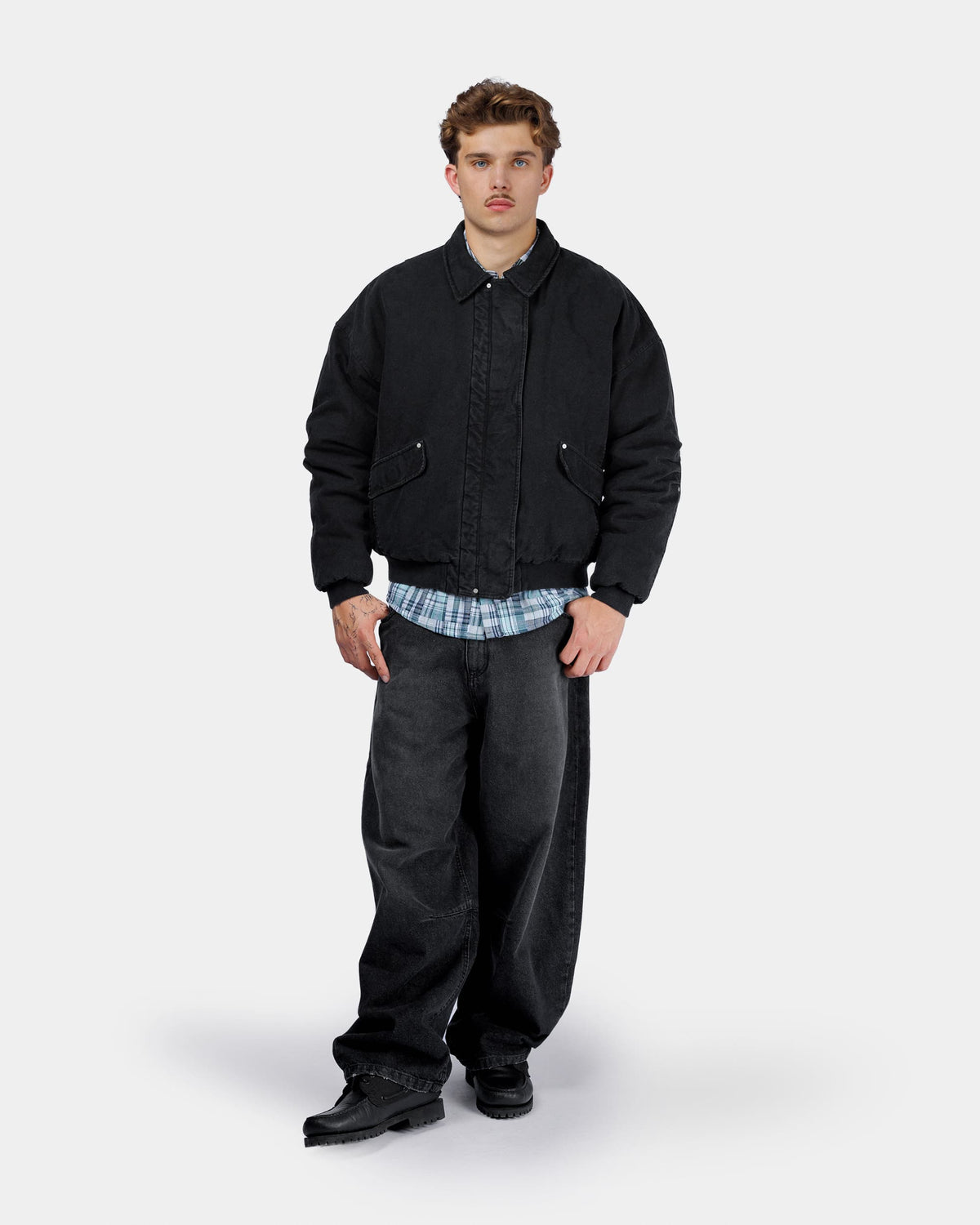 Magnetic Bomber Jacket - Black