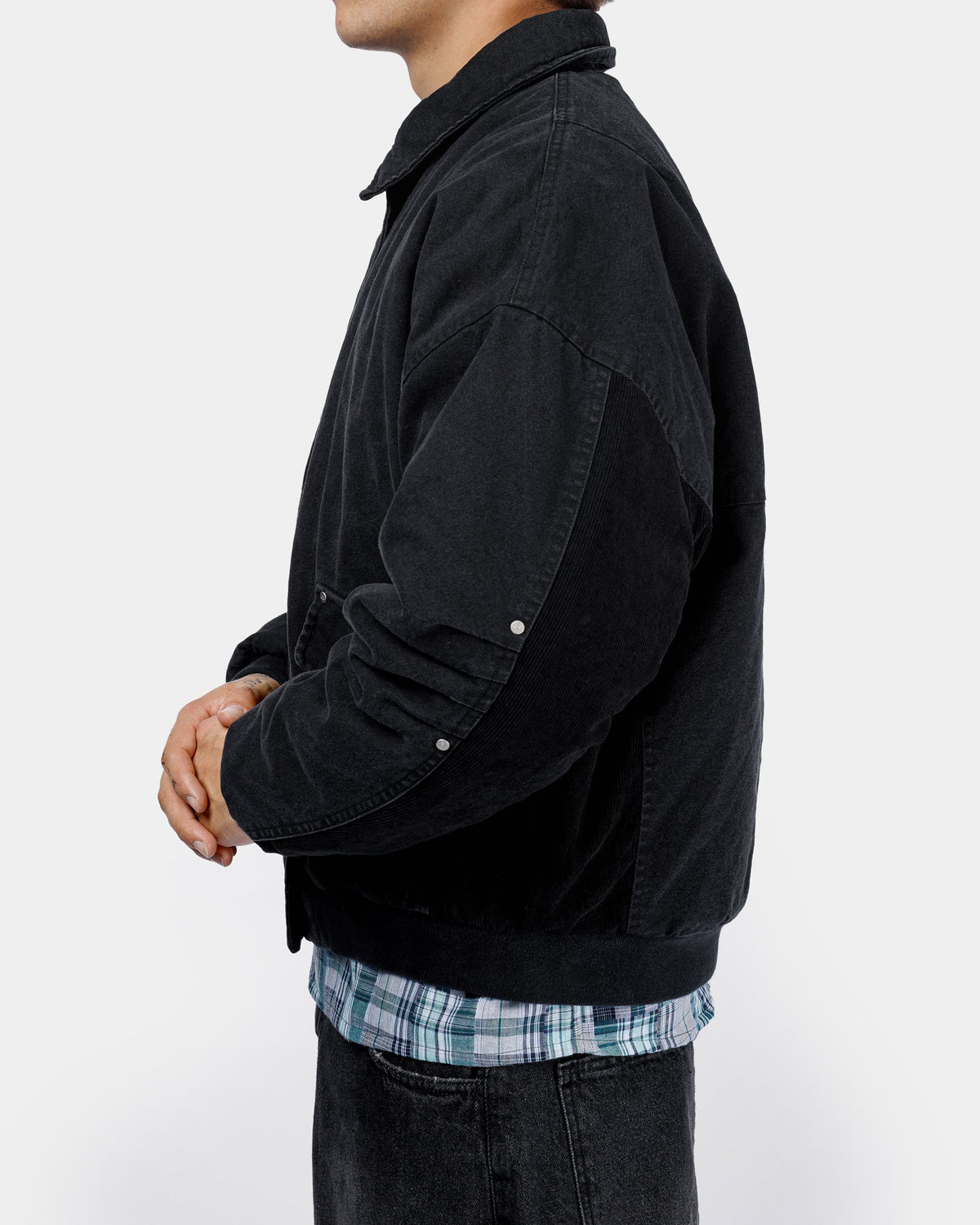 Magnetic Bomber Jacket - Black