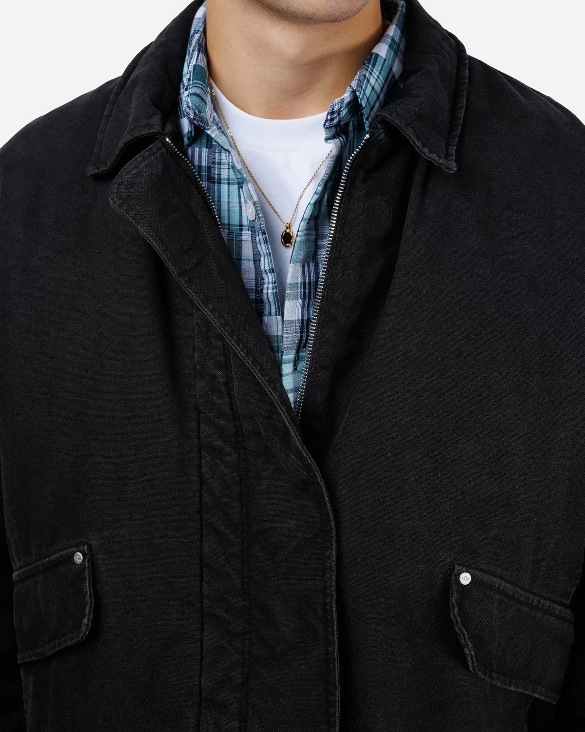 Magnetic Bomber Jacket - Black