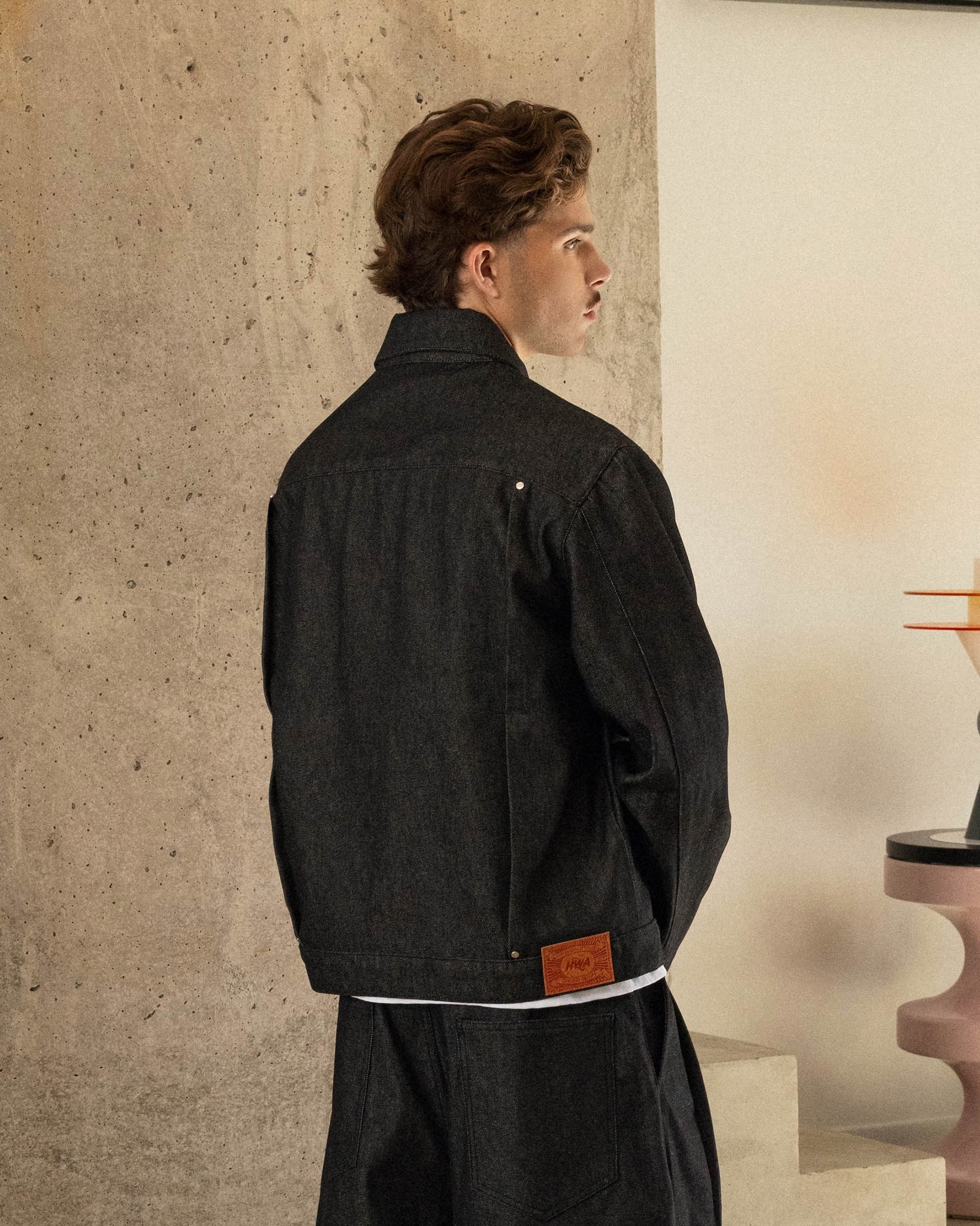 Veste en Jean Onigiri - Brut Noir