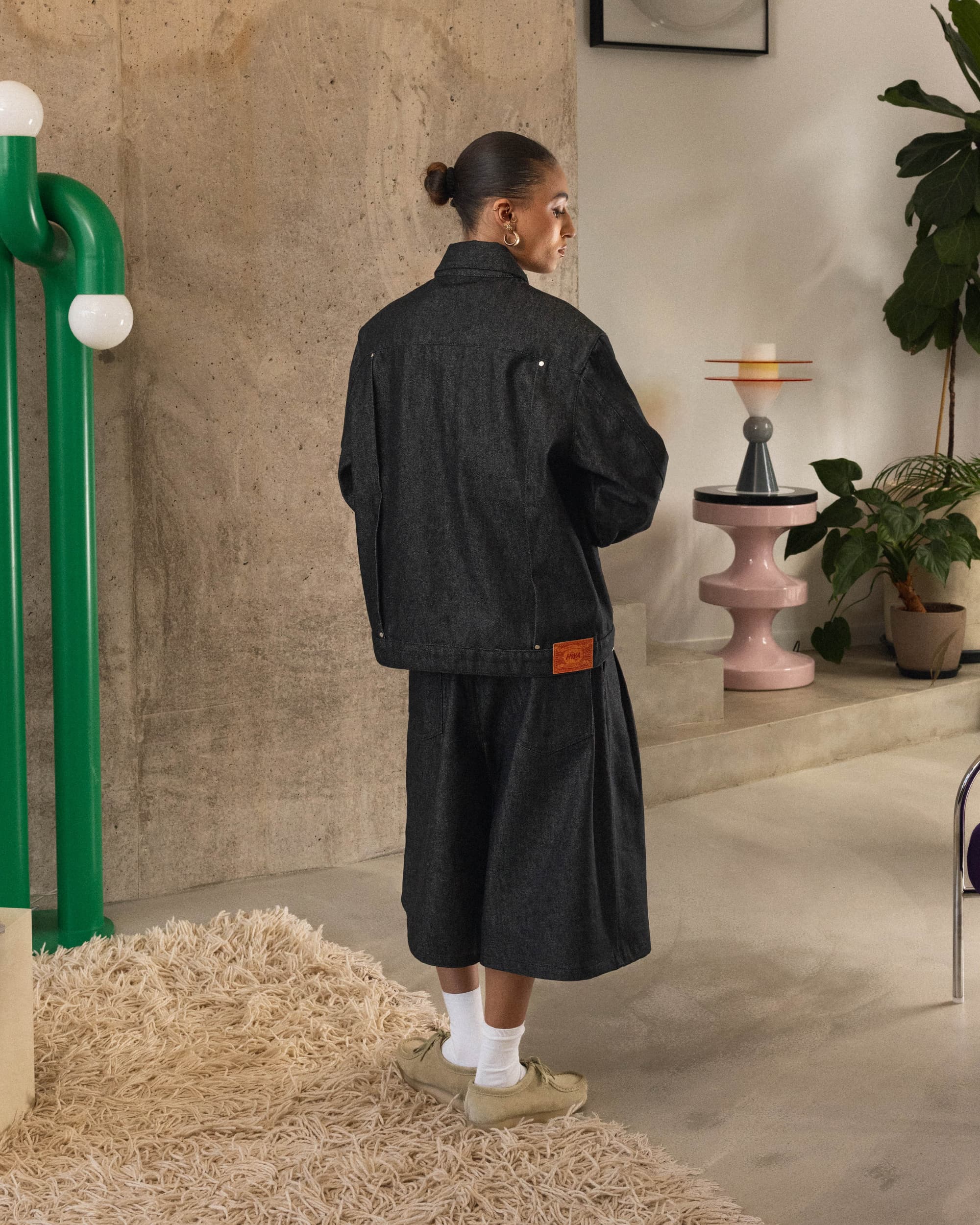 Veste en Jean Onigiri - Brut Noir