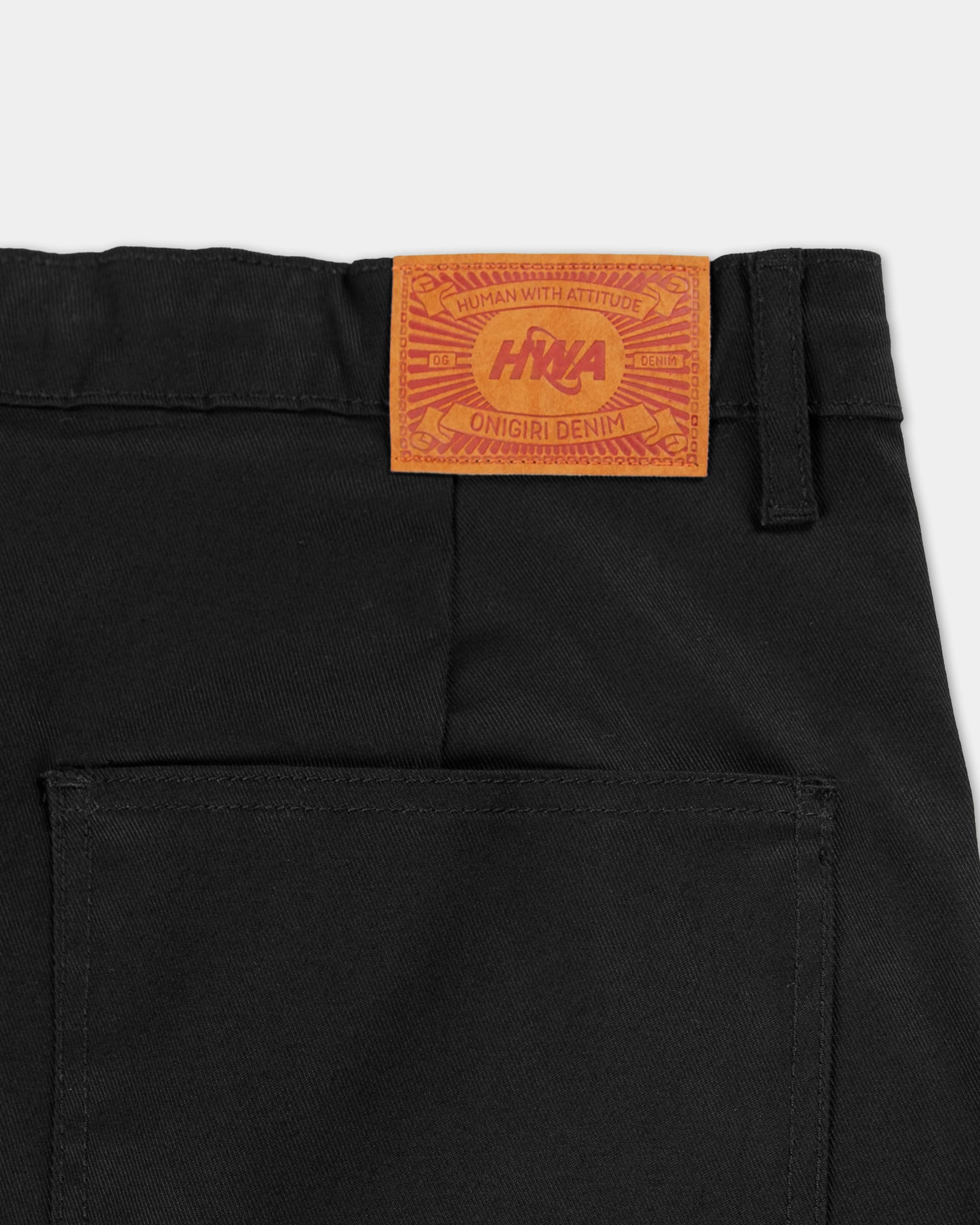 Pleated Onigiri Trousers - Black