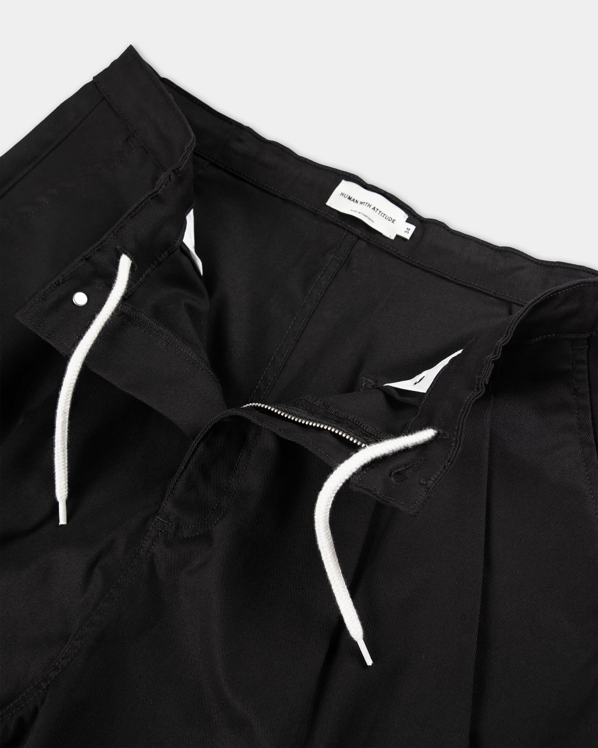 Pleated Onigiri Trousers - Black