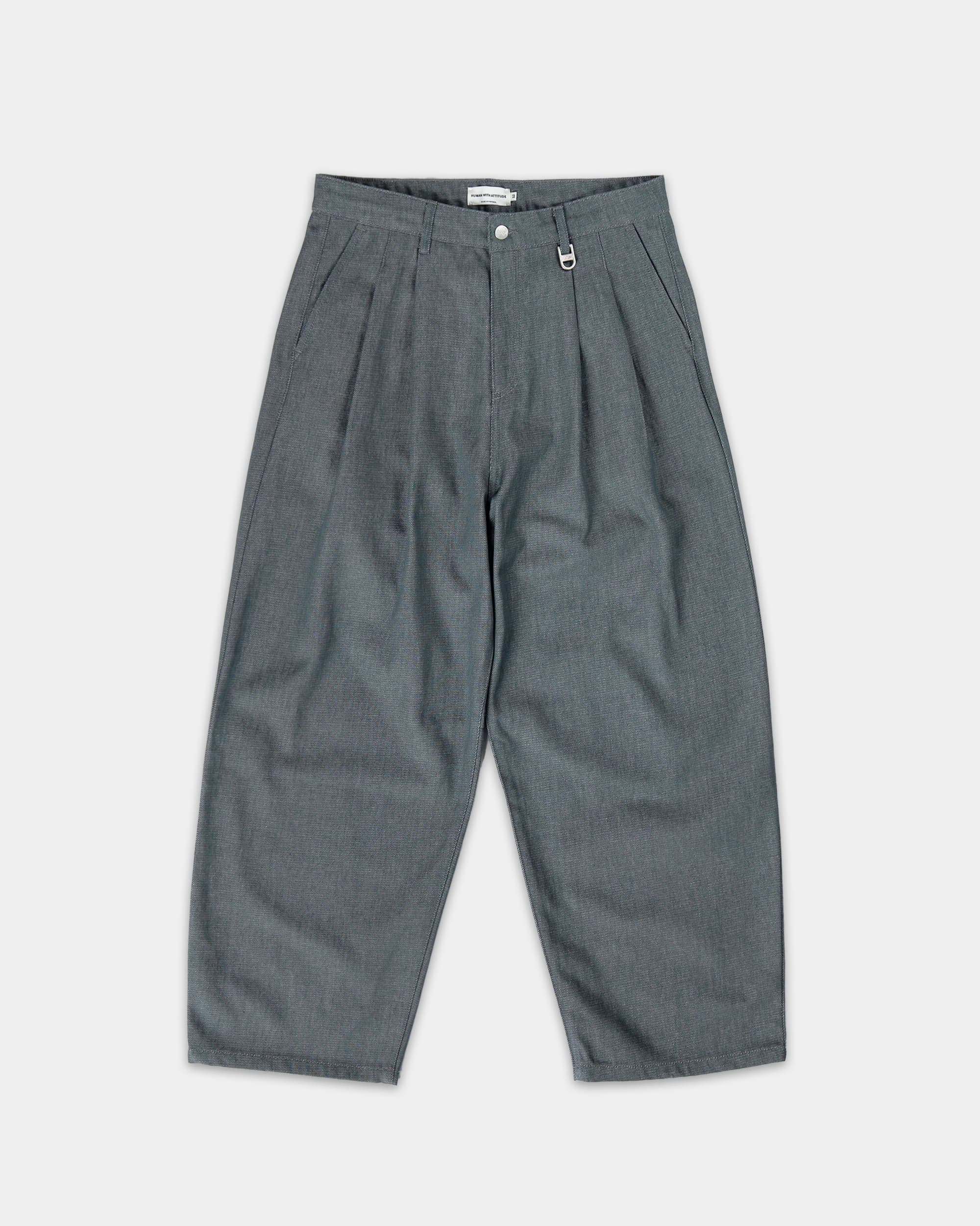 Jean Pleated Onigiri - Gris Ice