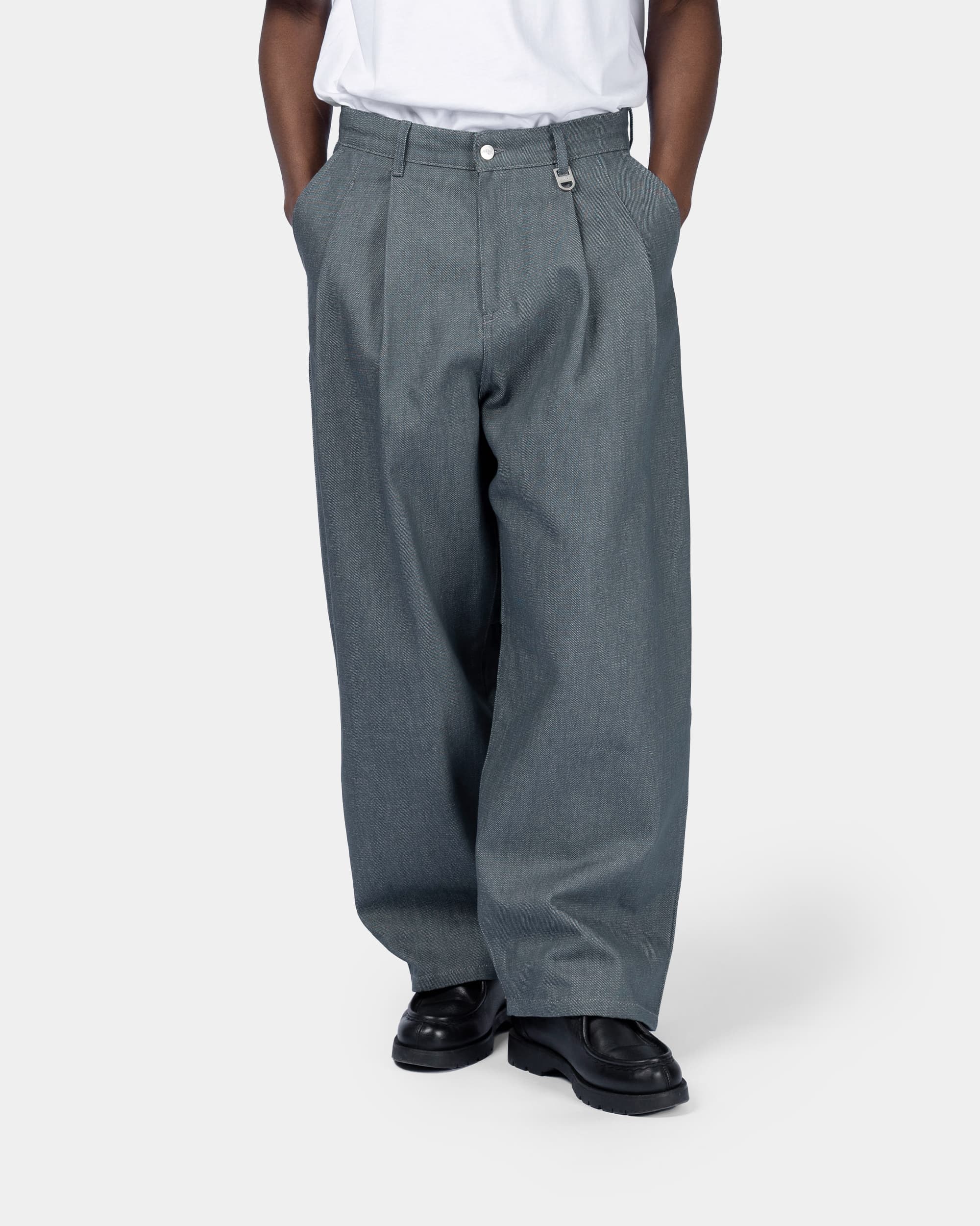 Jean Pleated Onigiri - Ice Grey