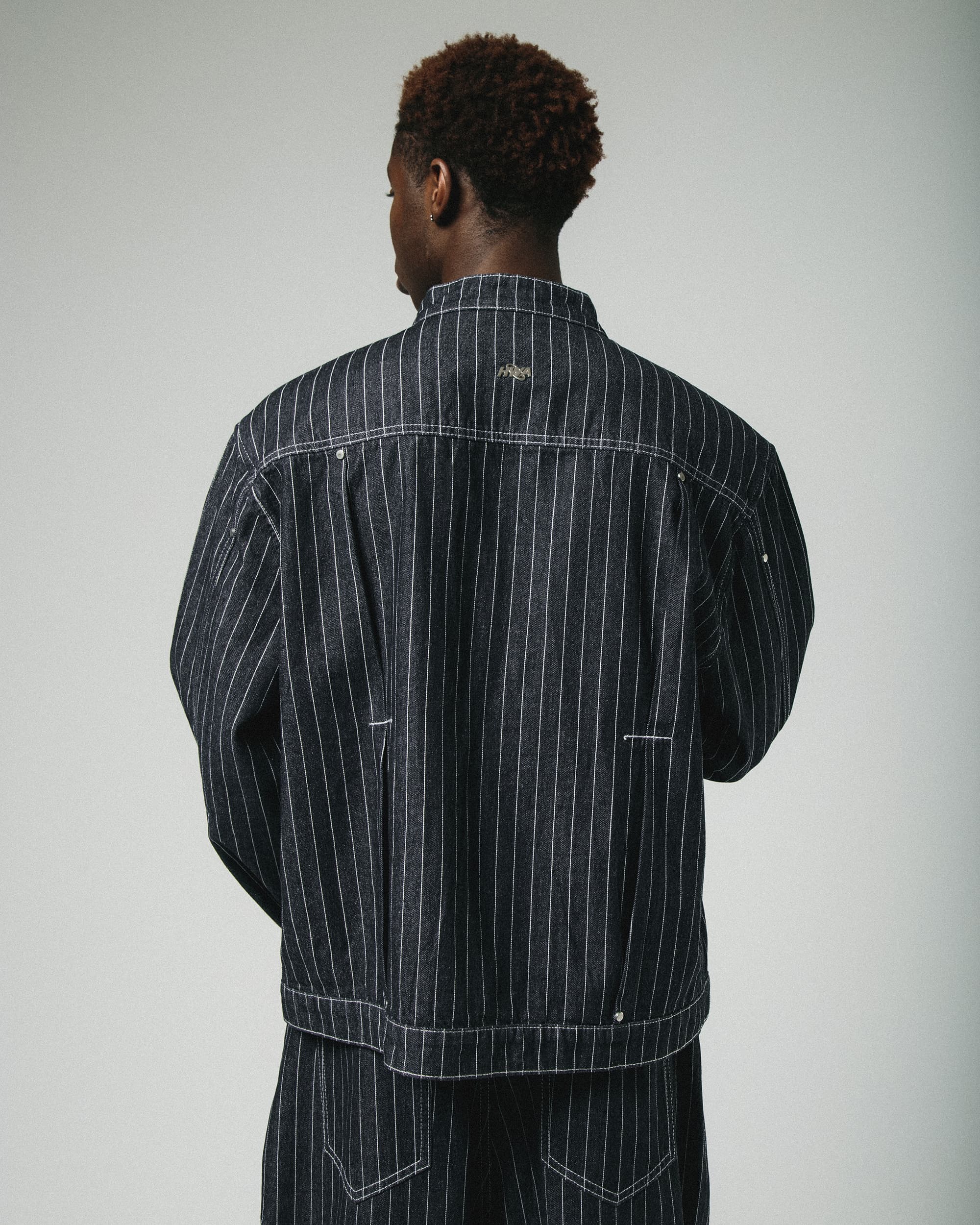 VESTE EN JEAN ONIGIRI à Rayures - Brut