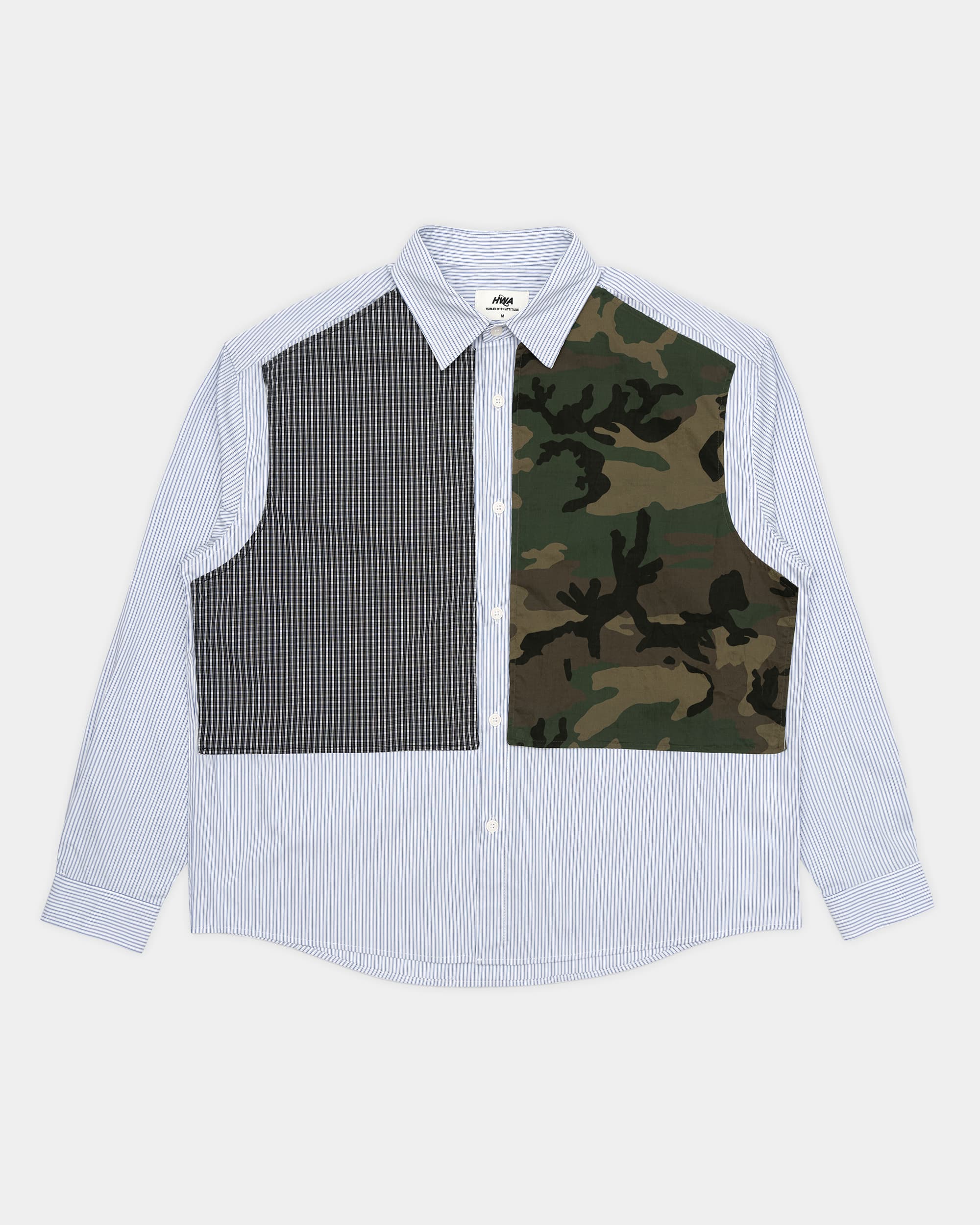 Removable Panel Shirt - Camo / Check