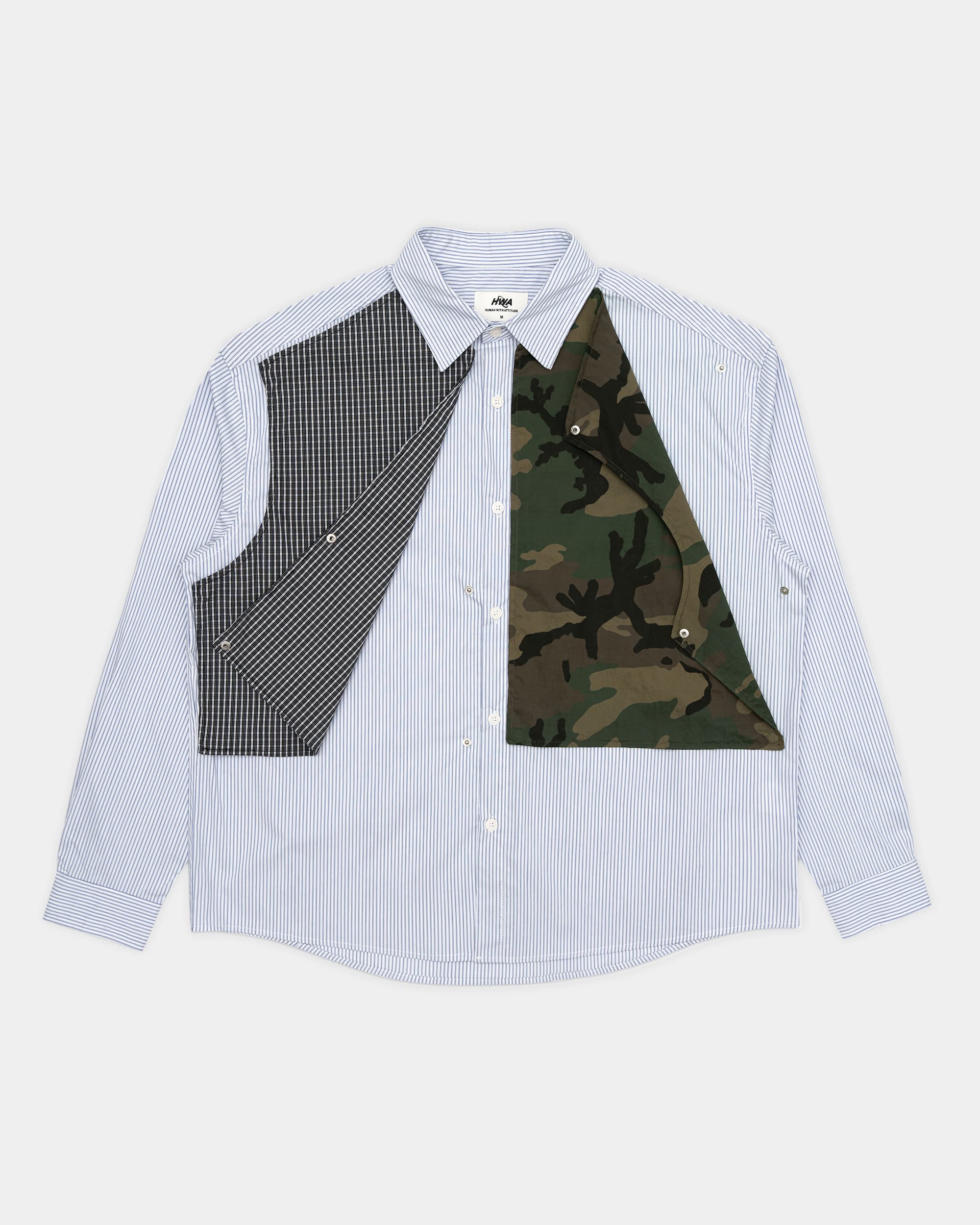Removable Panel Shirt - Camo / Check