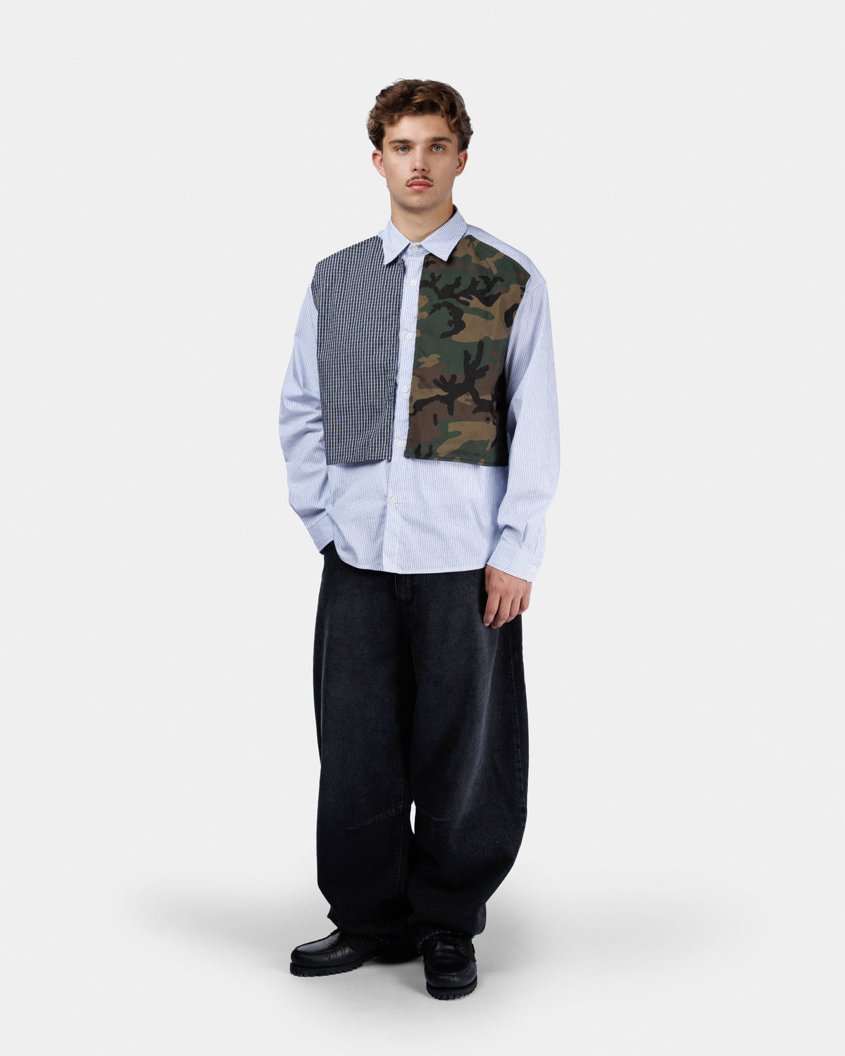 Chemise à panneaux amovibles - Camo / Carreaux