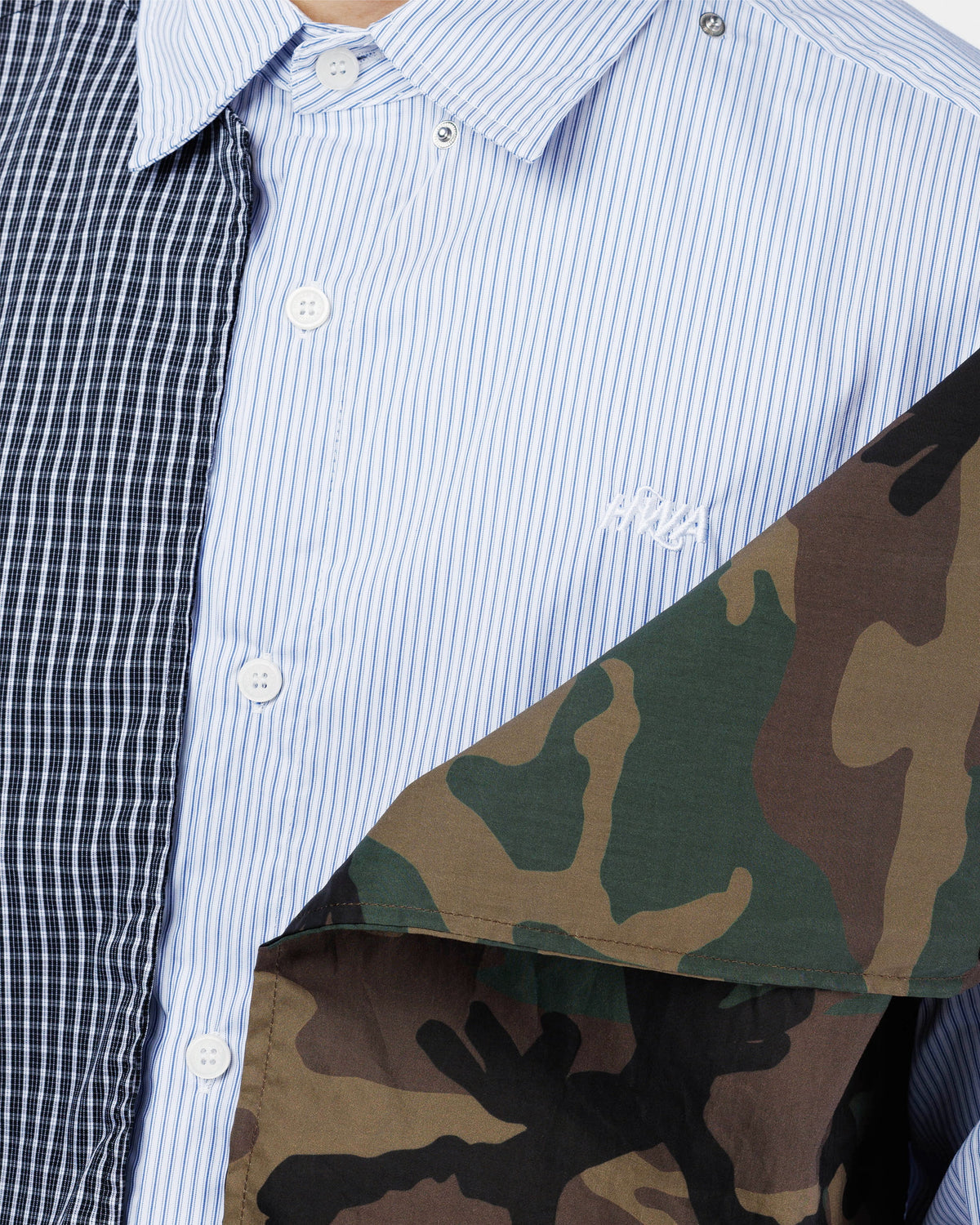 Chemise à panneaux amovibles - Camo / Carreaux