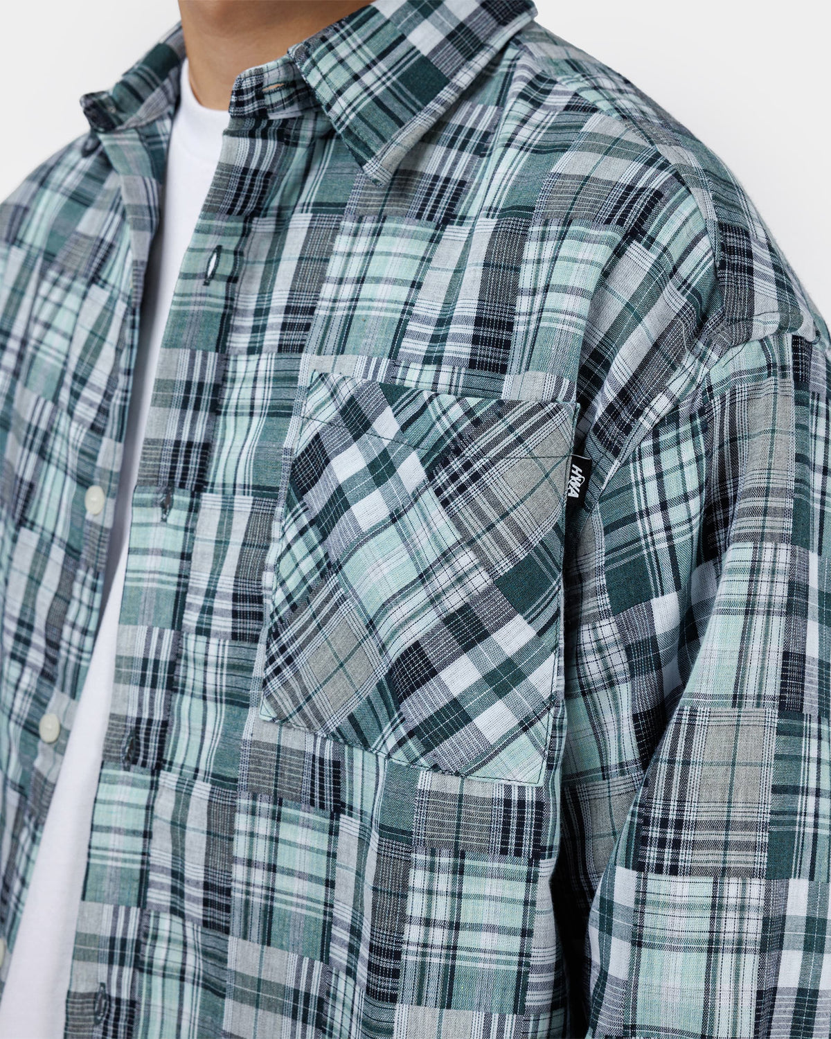 Chemise manches longues Patchwork