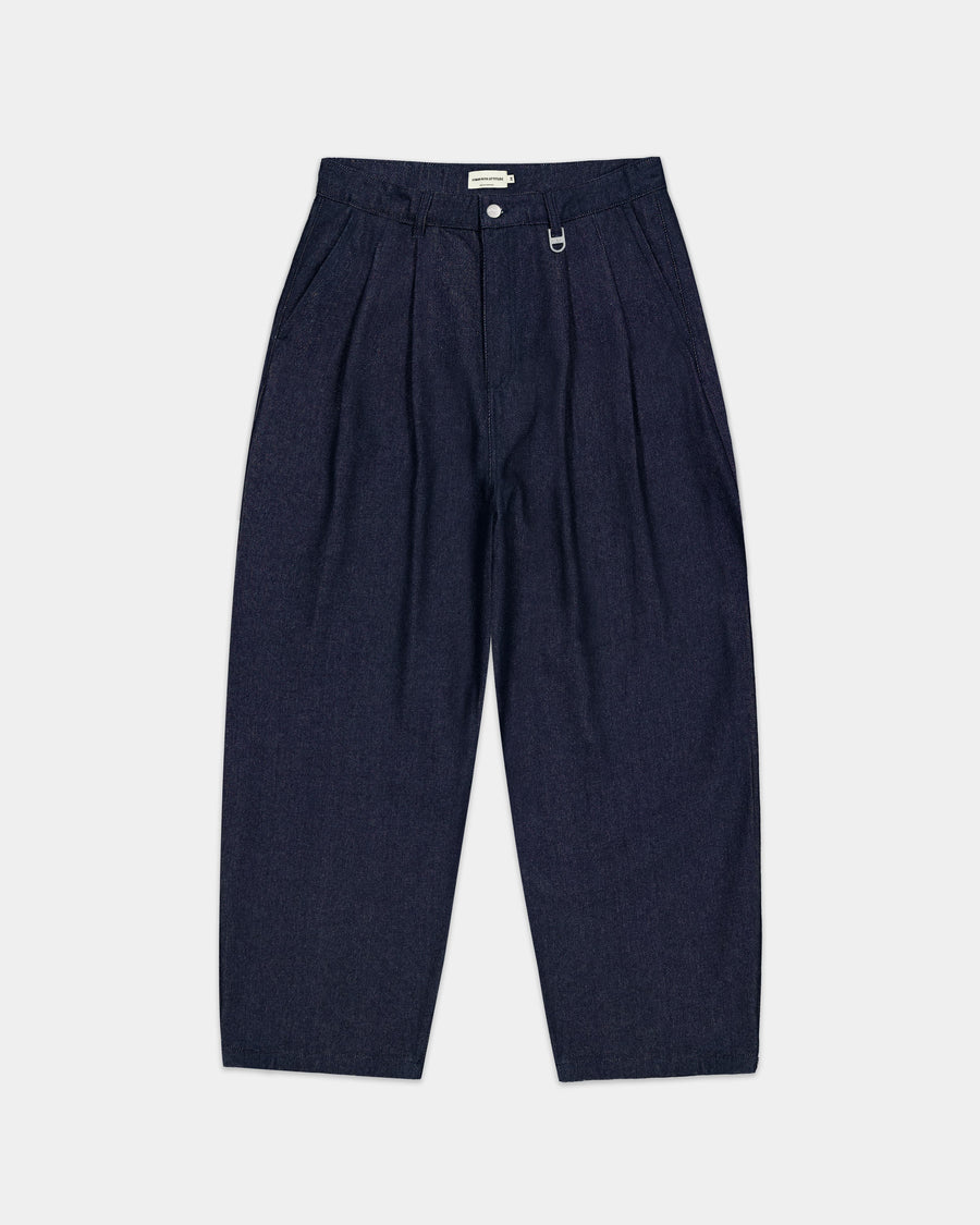 Jean Pleated ONIGIRI - Indigo