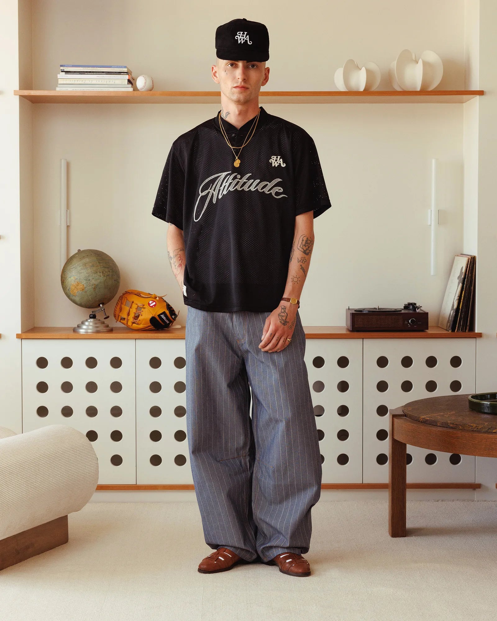 Pillbox Monogram Cap - Black