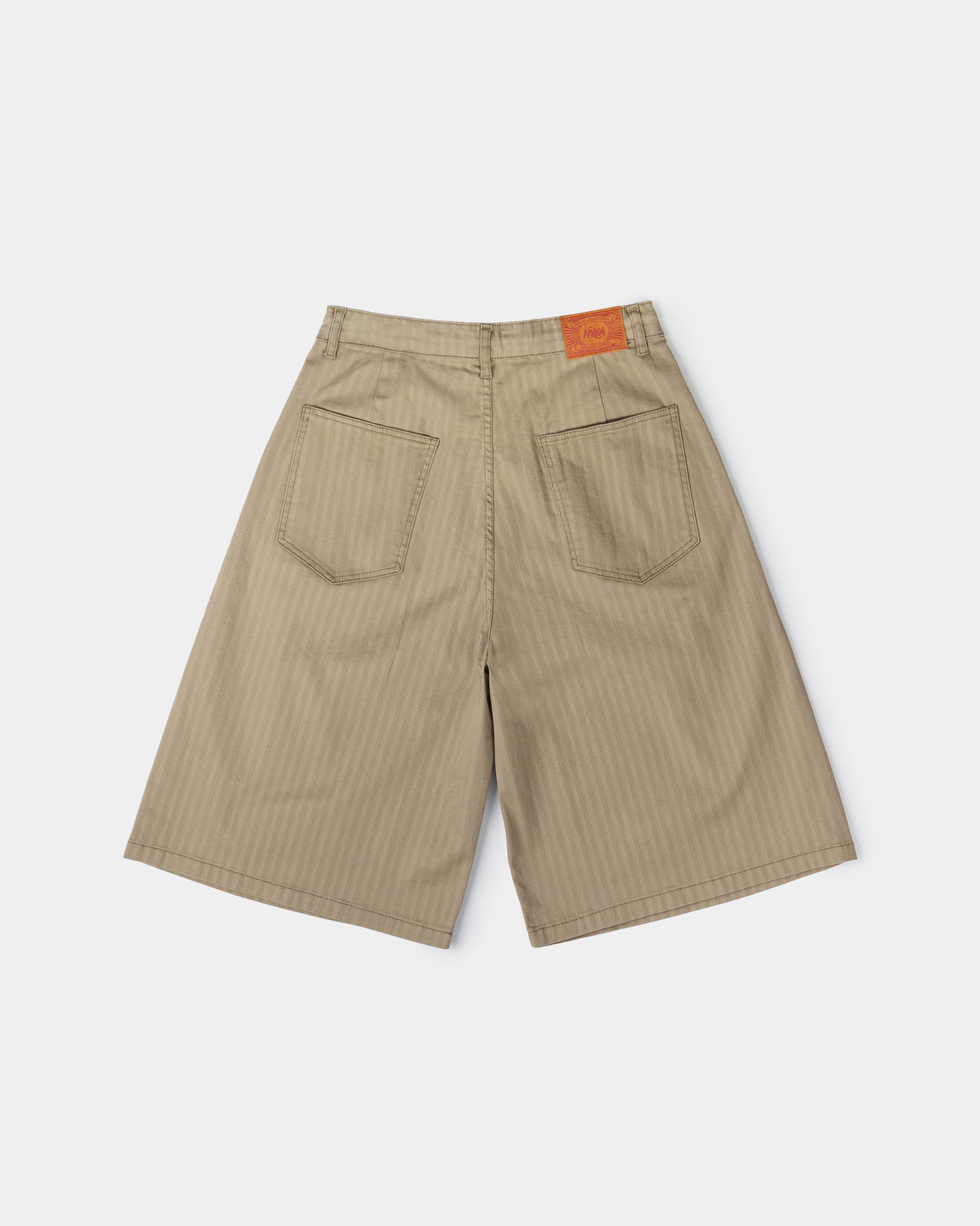 Short Pleated Onigiri - Beige