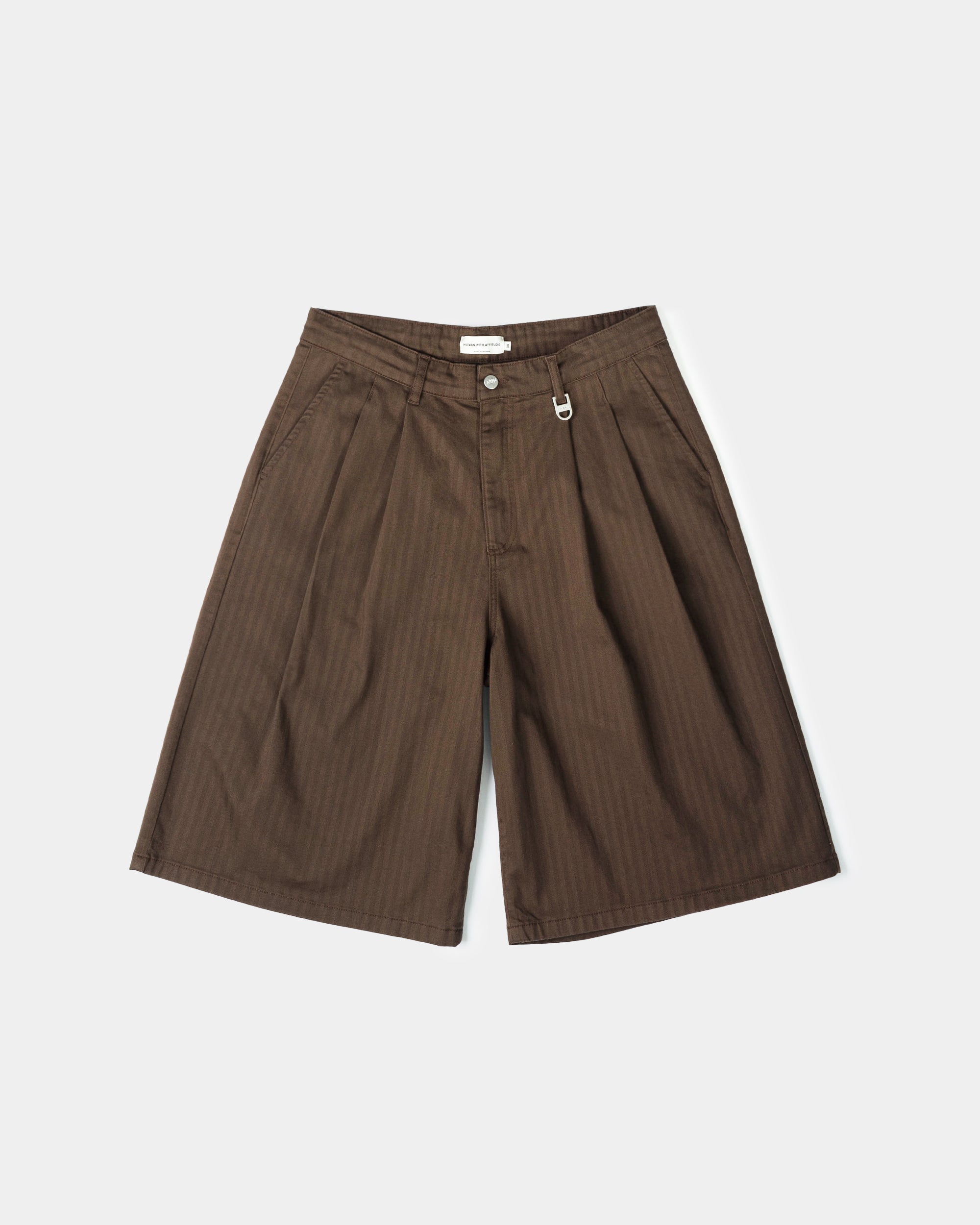 Short Pleated Onigiri - Marron